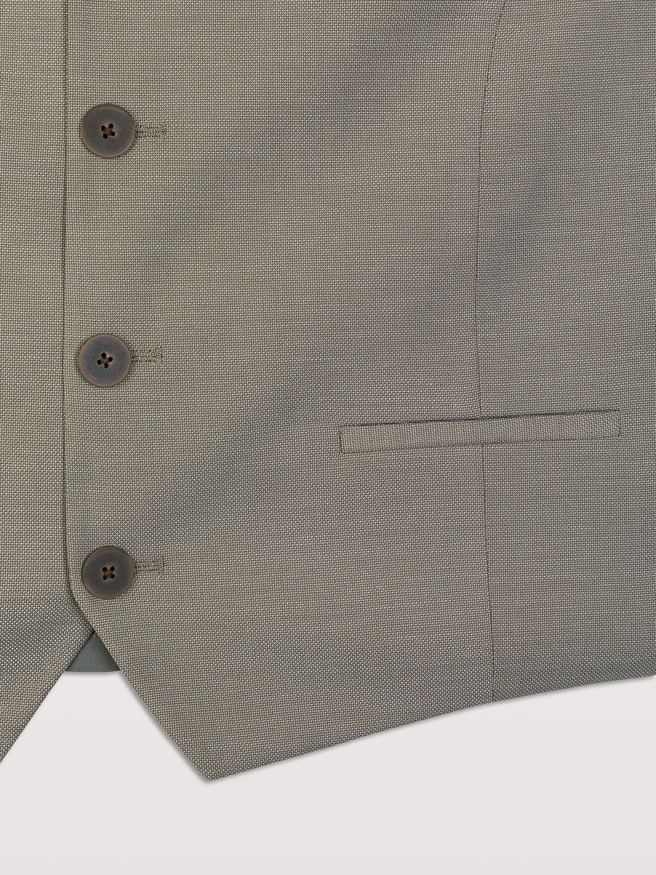 Plain fake suit vest