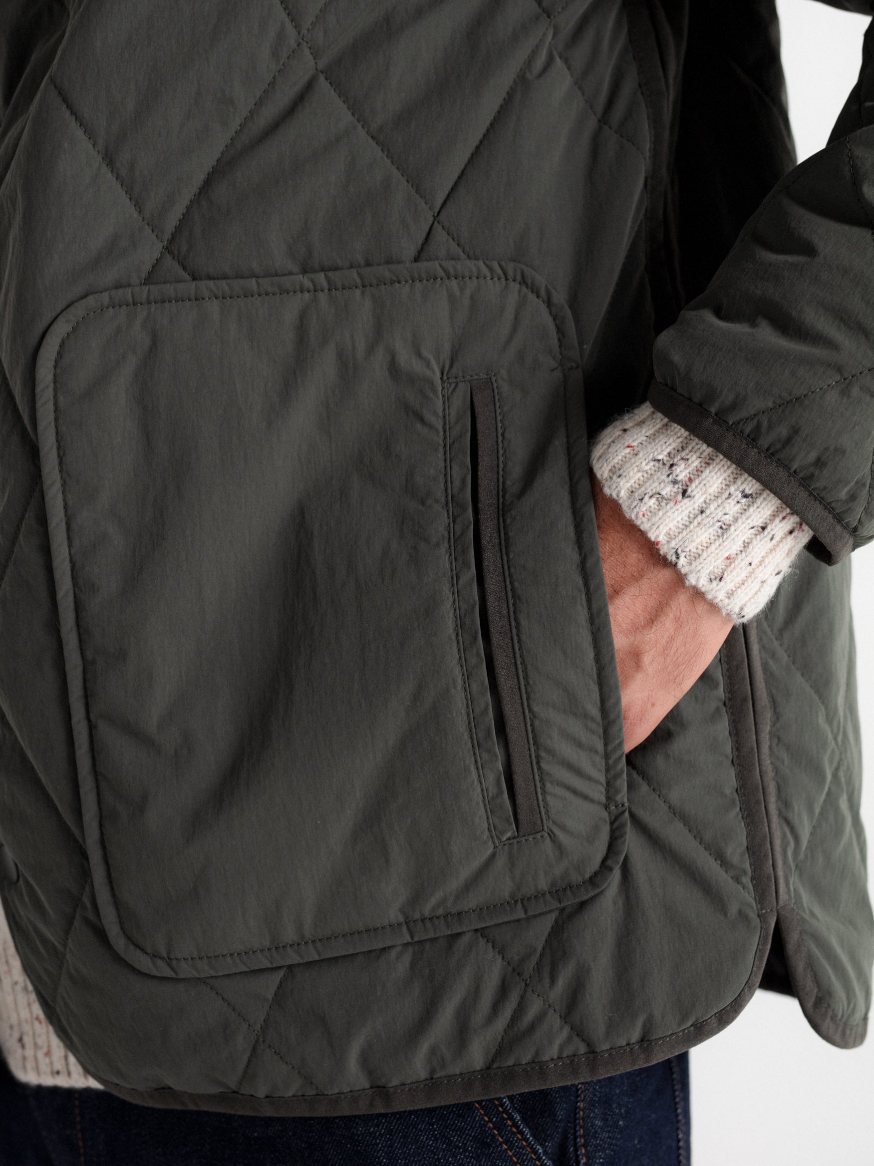 Chaqueta acolchada rombos