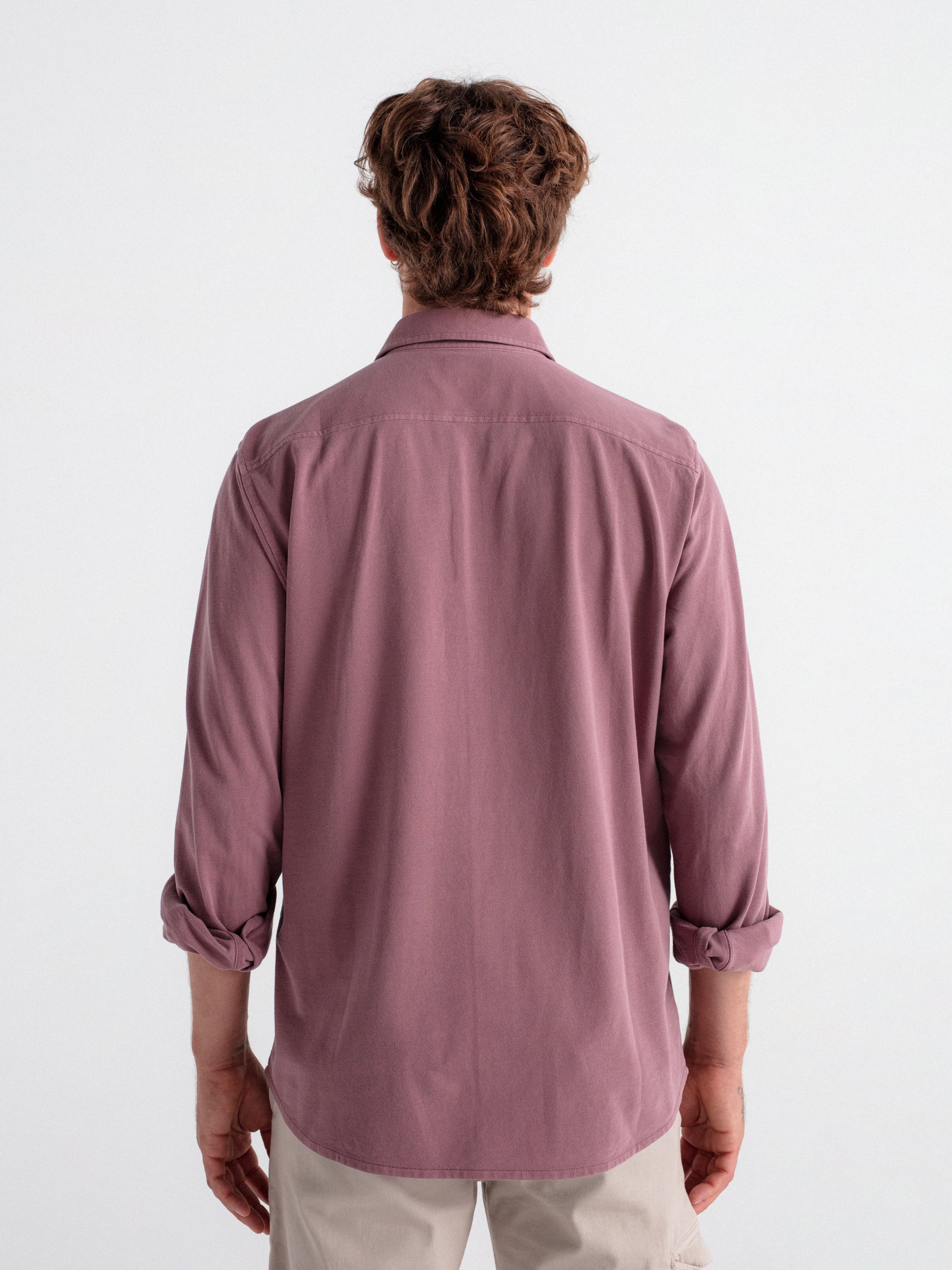 Camisa regular punto piqué