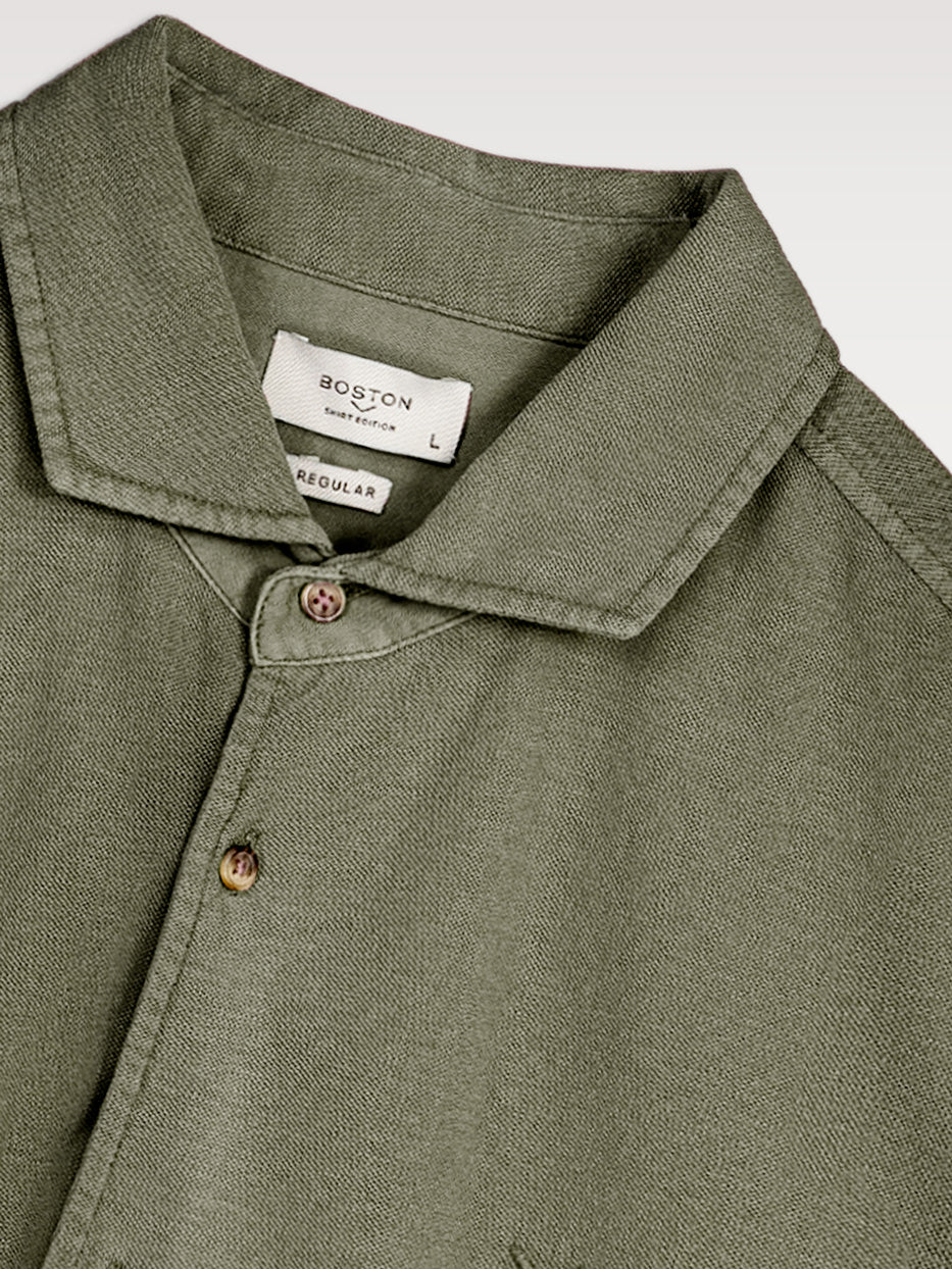 Regular pique knit shirt