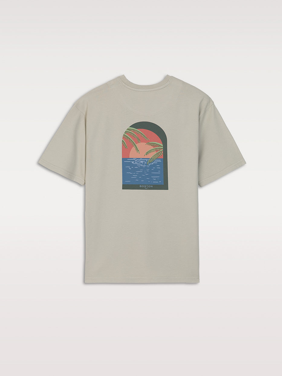 Camiseta confort gráfica "Ventana"