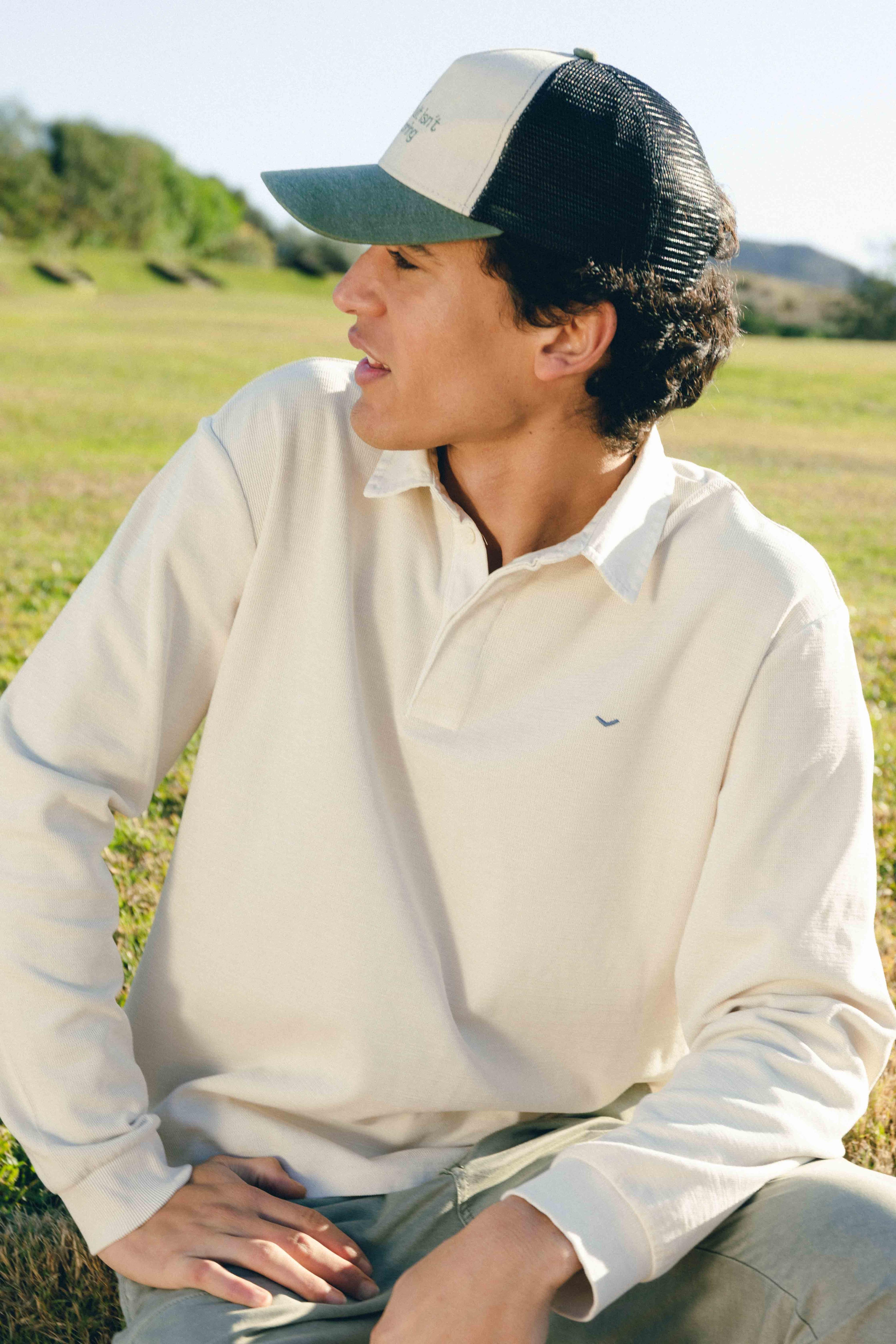 Polo oversize algodón con estructura