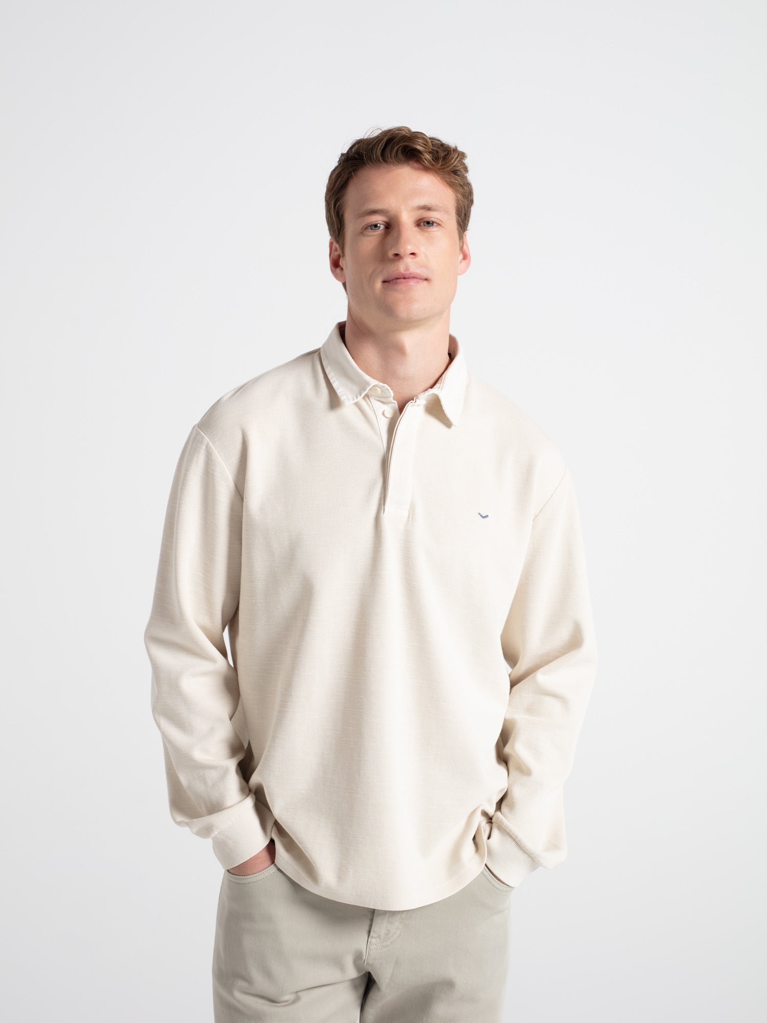 Polo oversize algodón con estructura