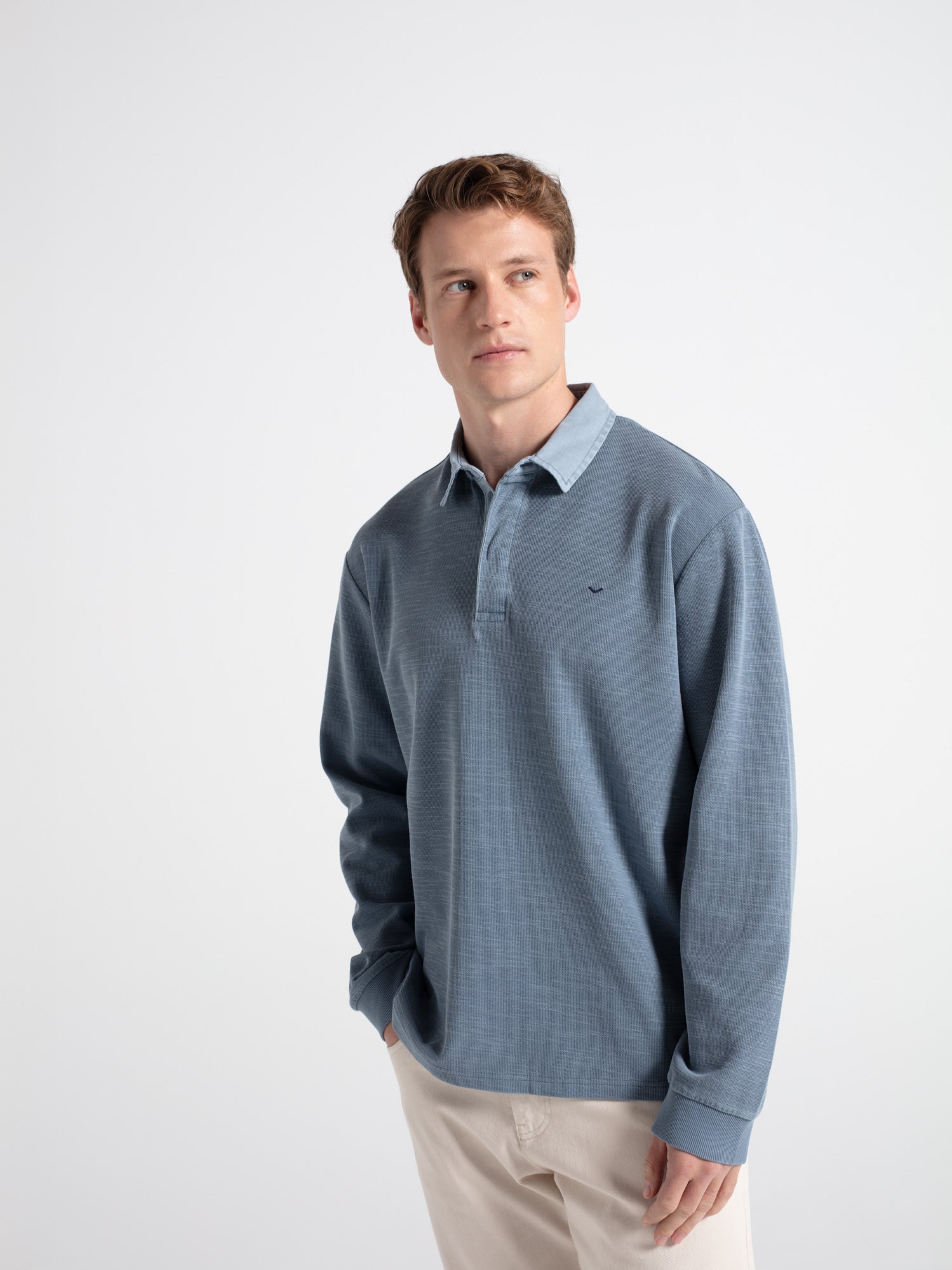 Polo oversize algodón con estructura