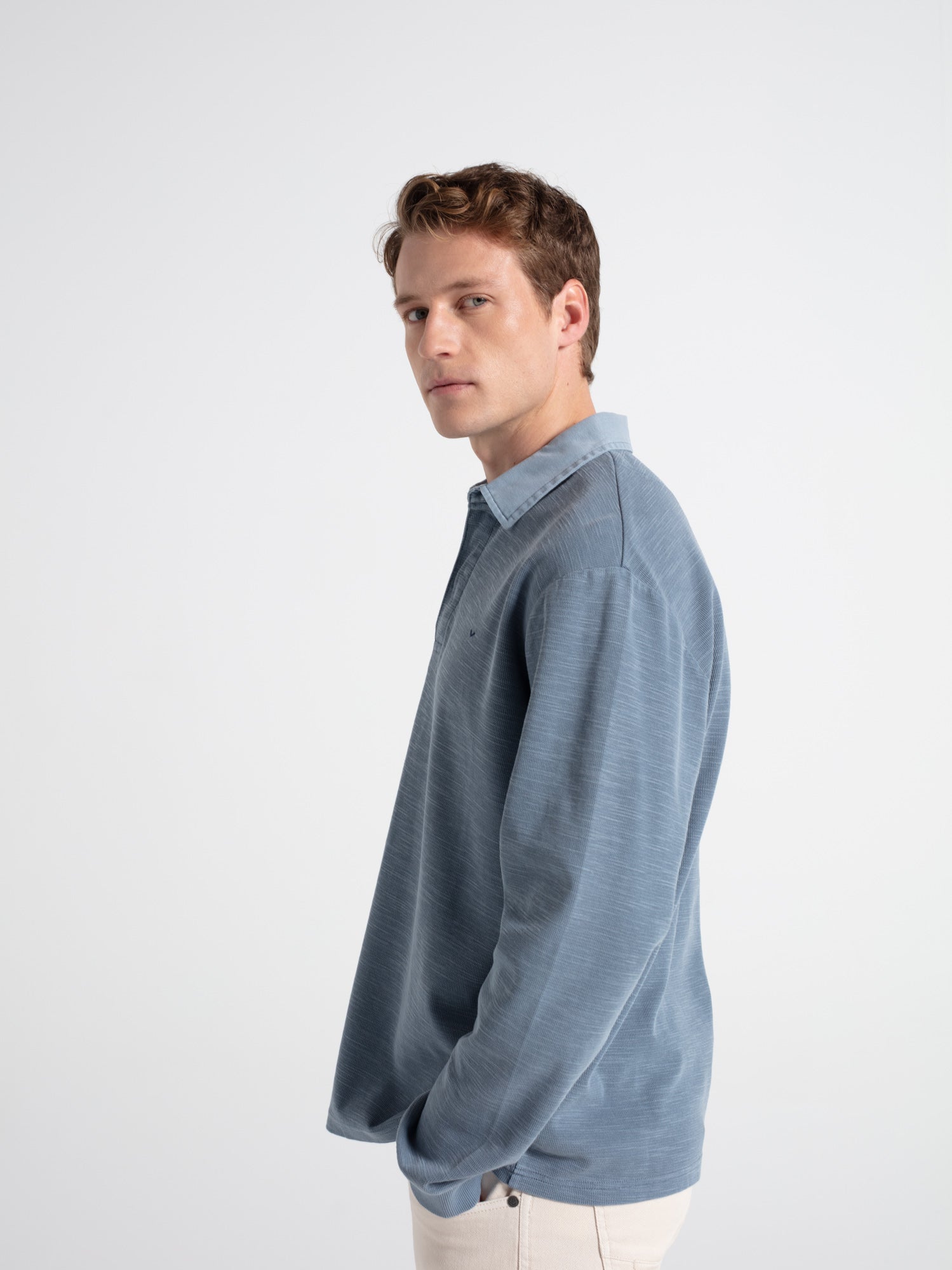 Polo oversize algodón con estructura