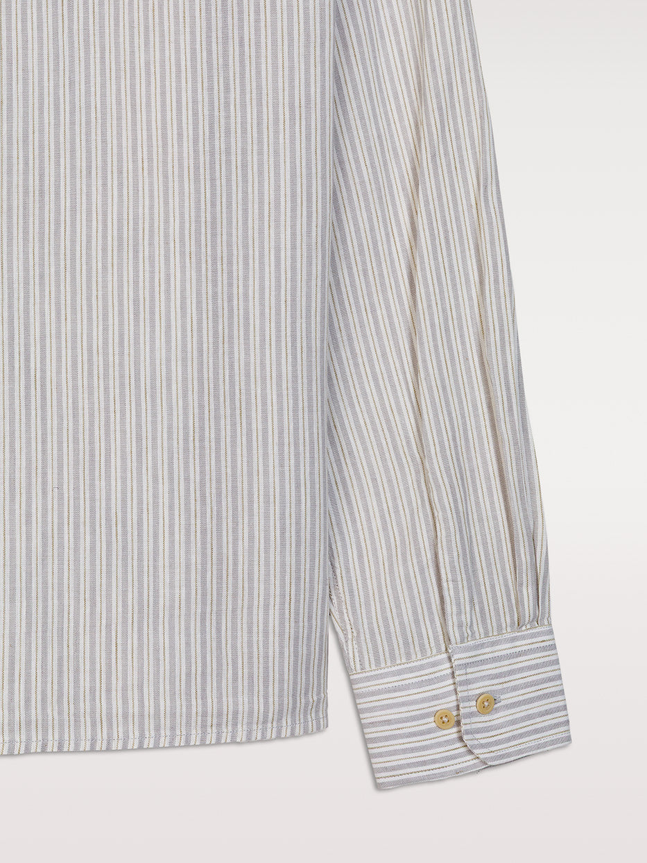 Camisa oversize lino rayas