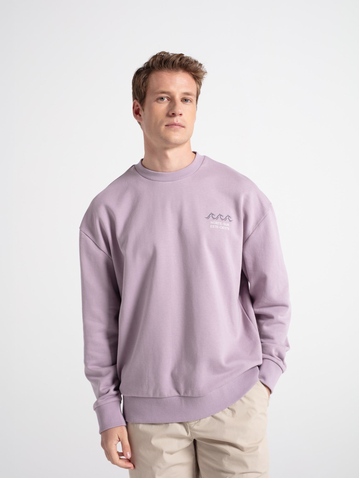 Sudadera oversize gráfica letras