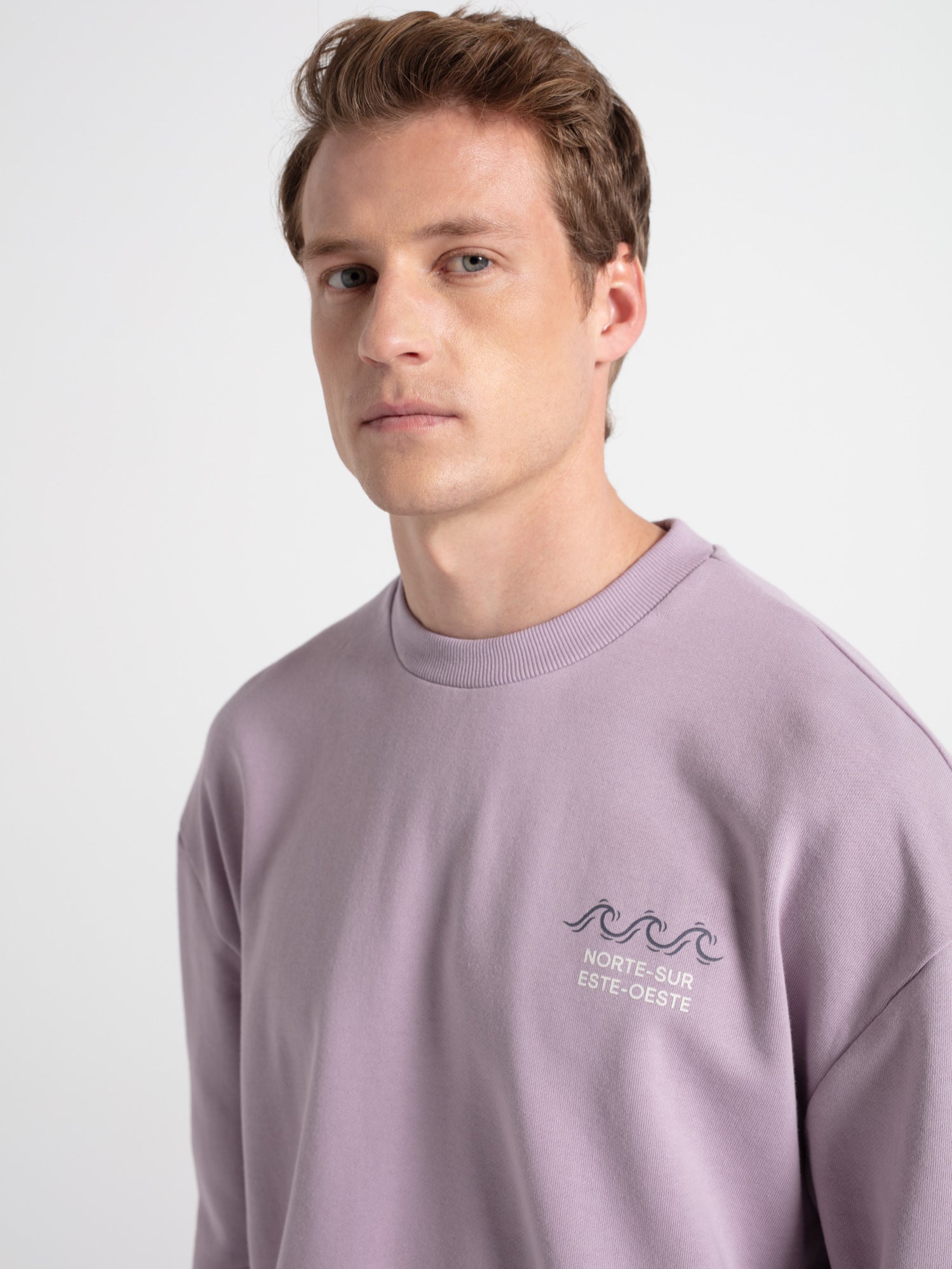 Sudadera oversize gráfica letras