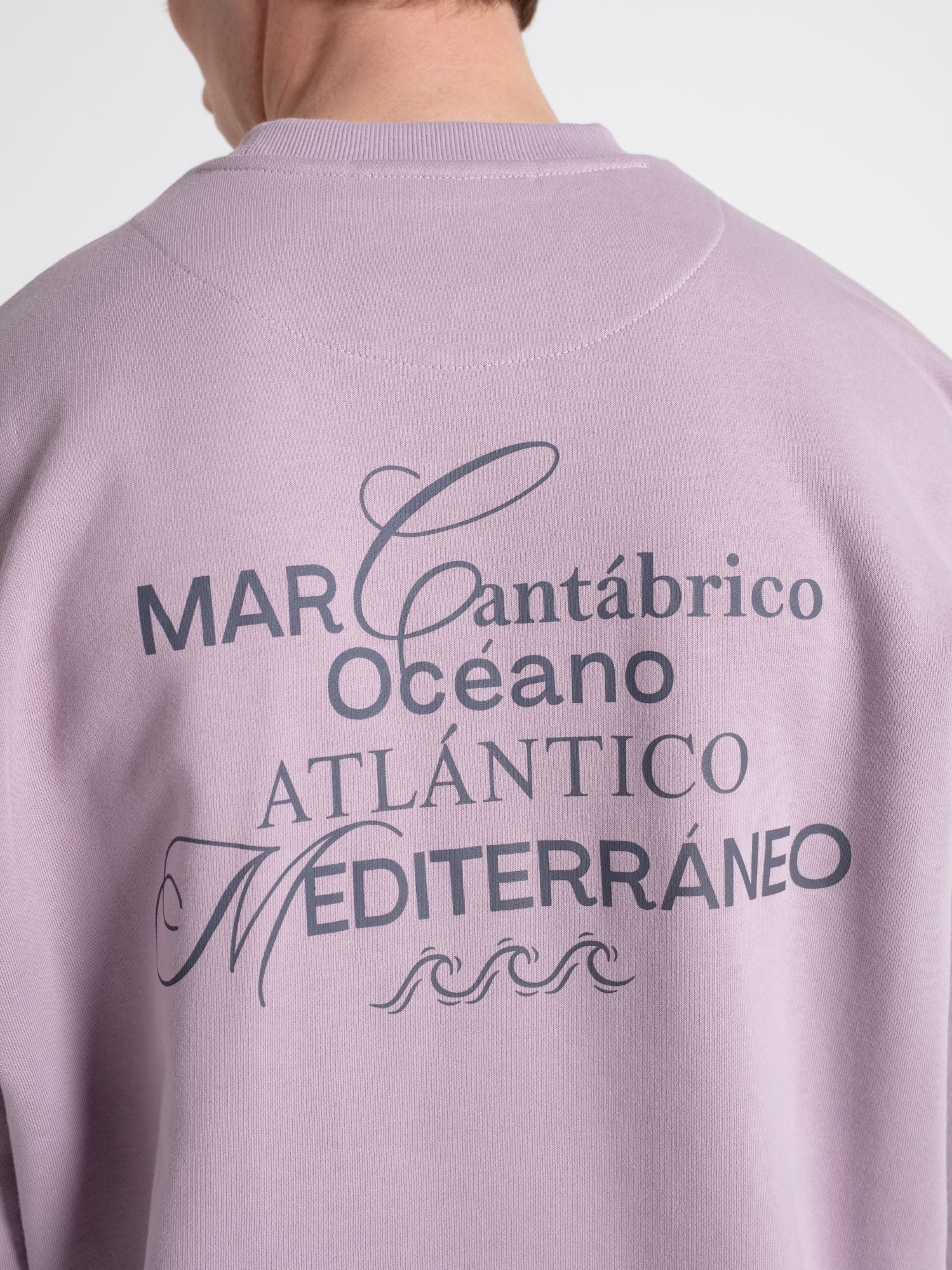 Sudadera oversize gráfica letras