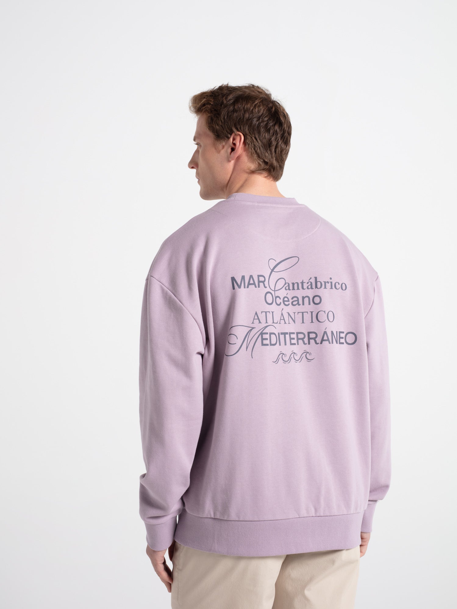 Sudadera oversize gráfica letras