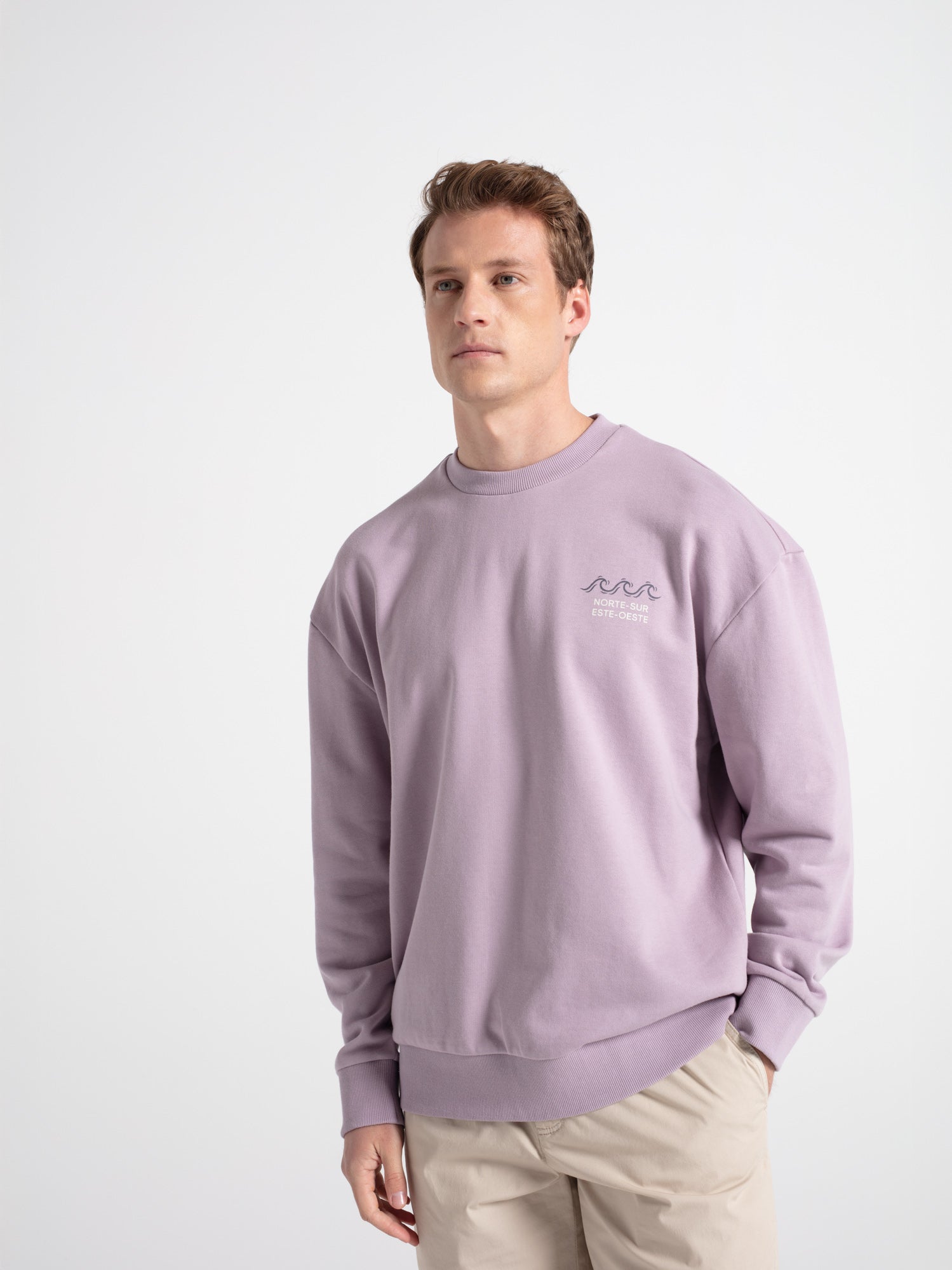 Sudadera oversize gráfica letras