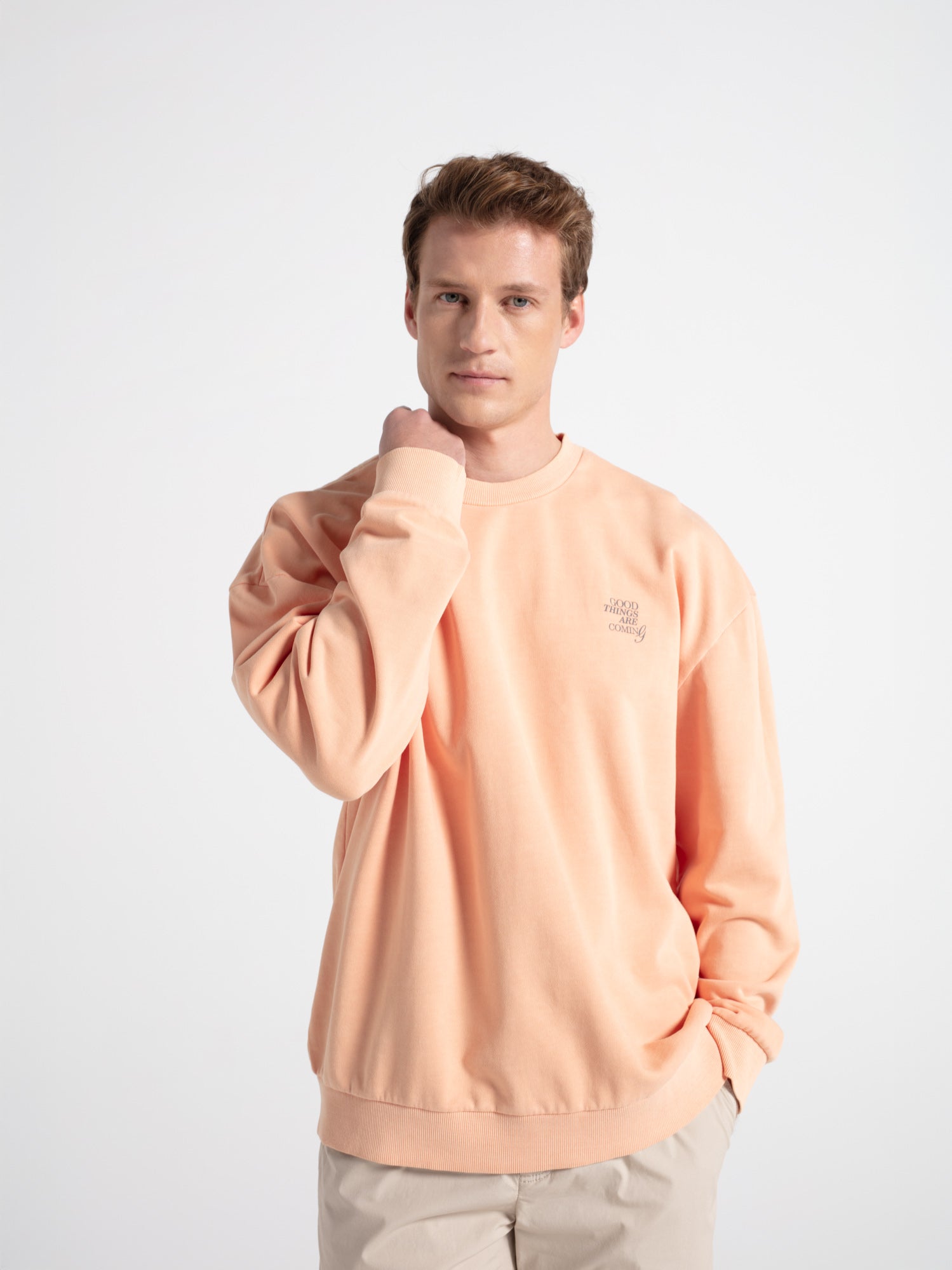 Sudadera oversize print letras