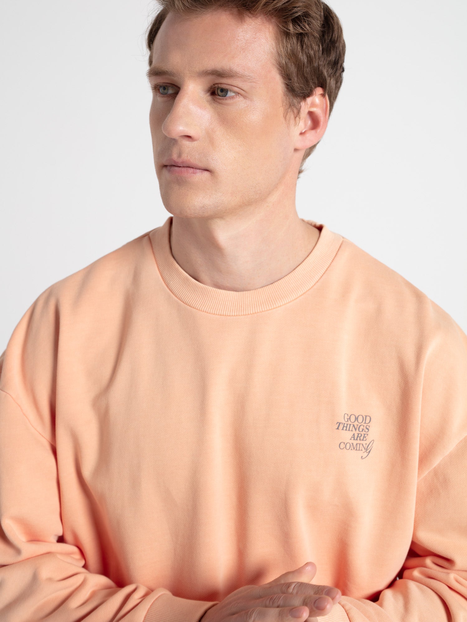 Sudadera oversize print letras