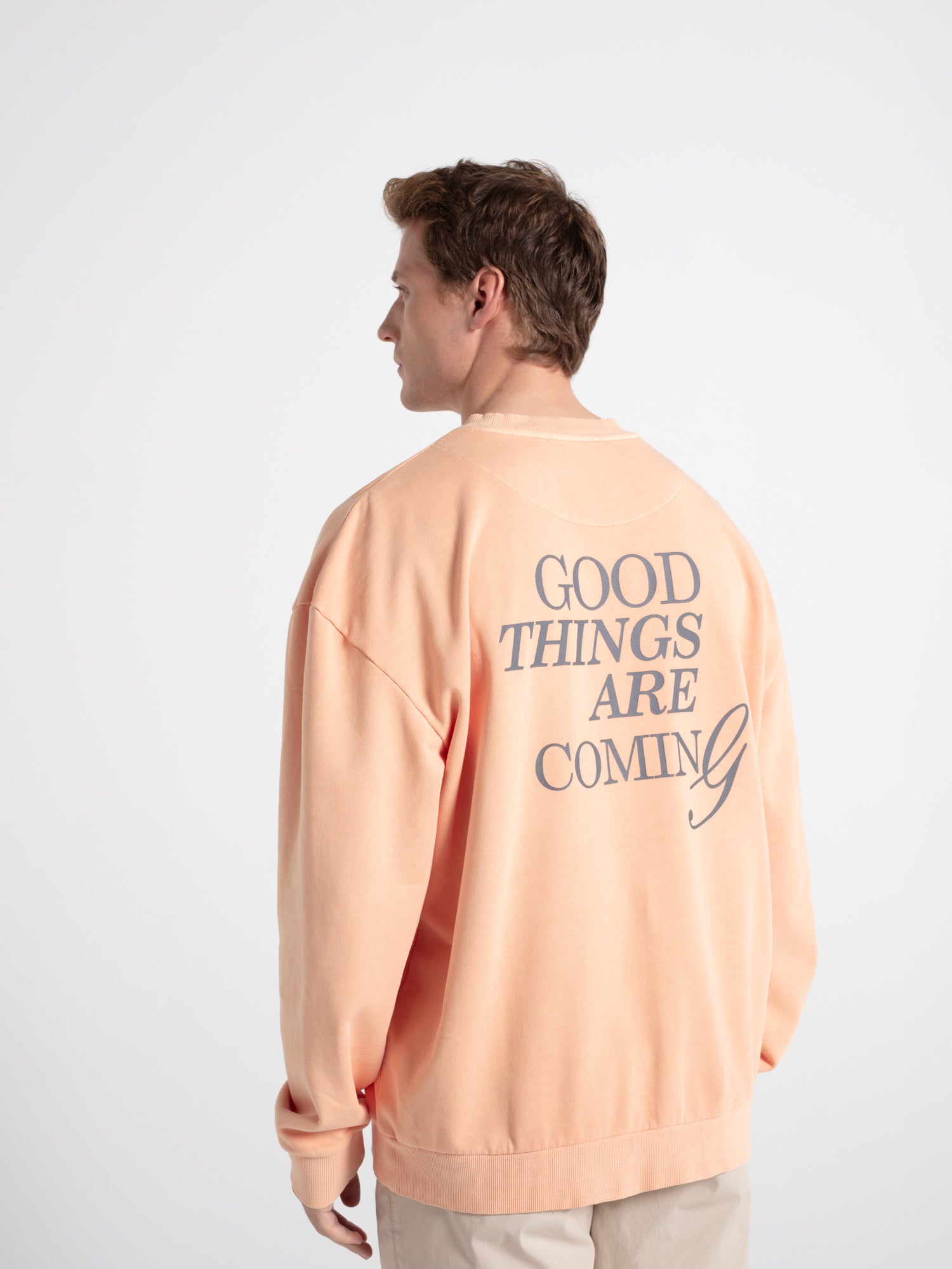 Sudadera oversize print letras