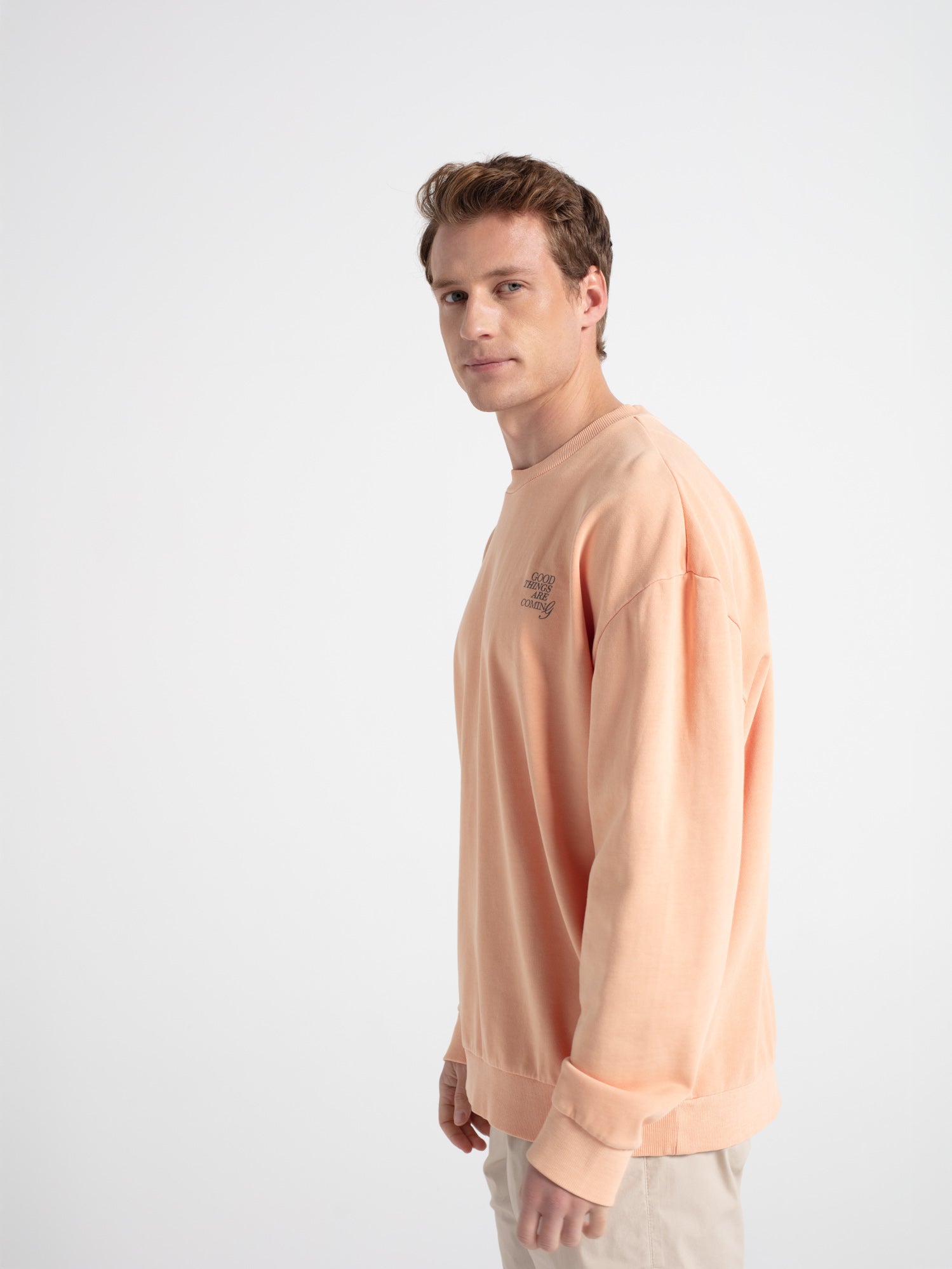 Sudadera oversize print letras