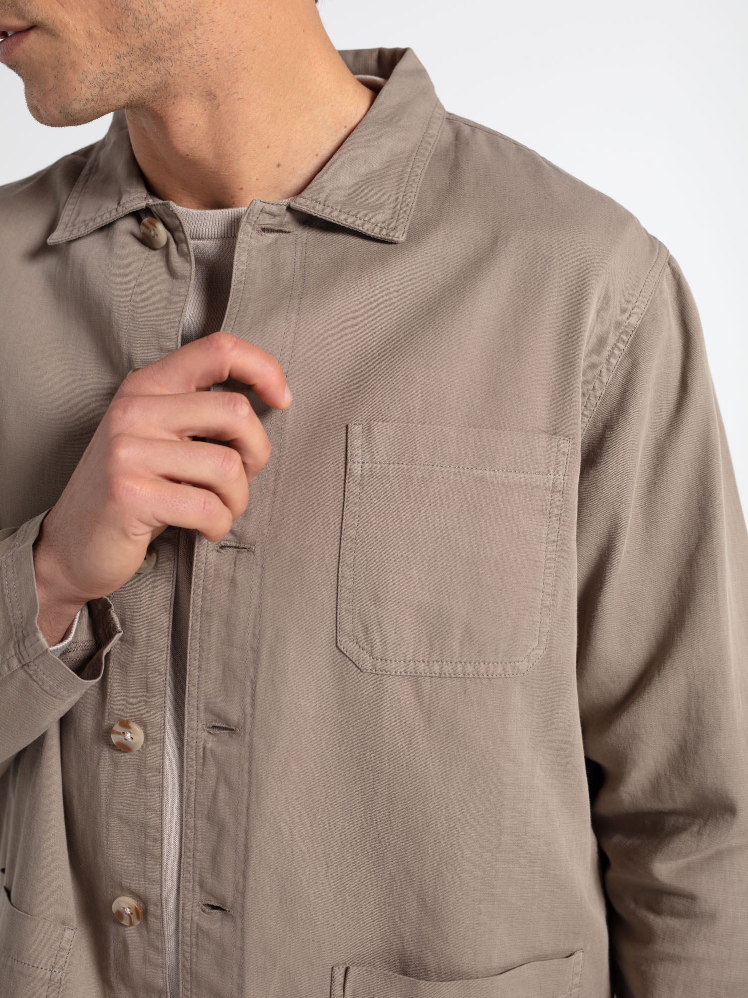 Sobrecamisa con lino