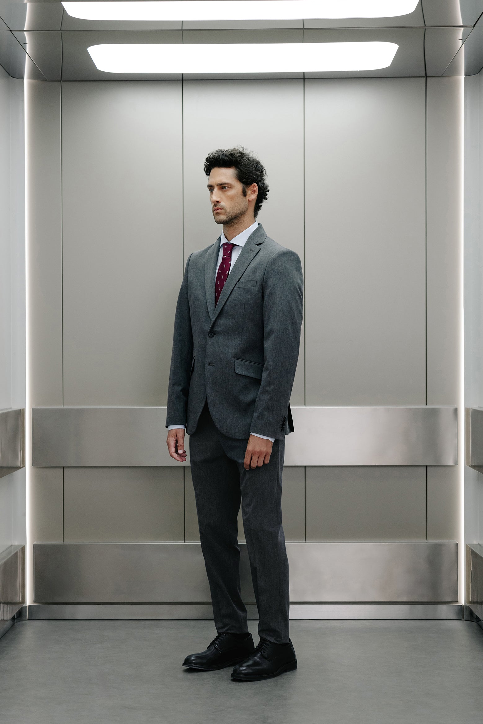 Americana de traje skinny fit liso