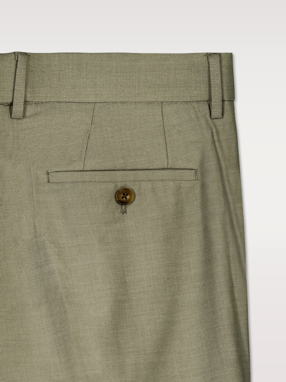 Plain-fronted slim-fit suit trousers