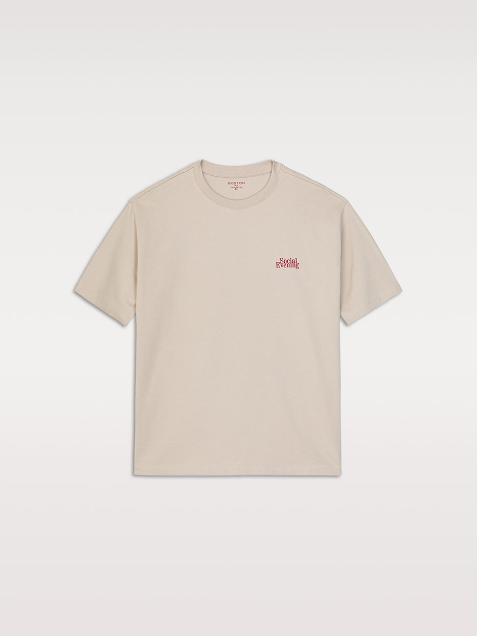 Camiseta confort "social evening"