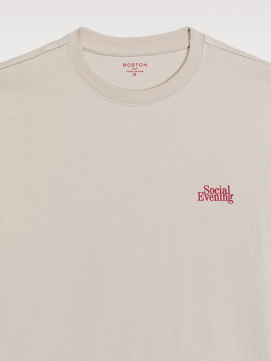 Camiseta confort "social evening"