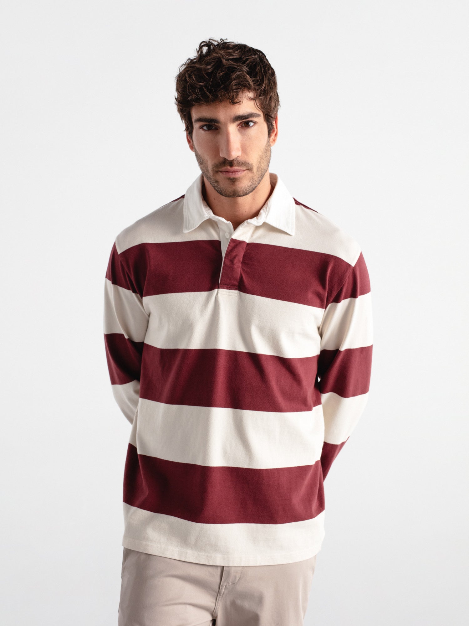 Polo relaxed fit rayas