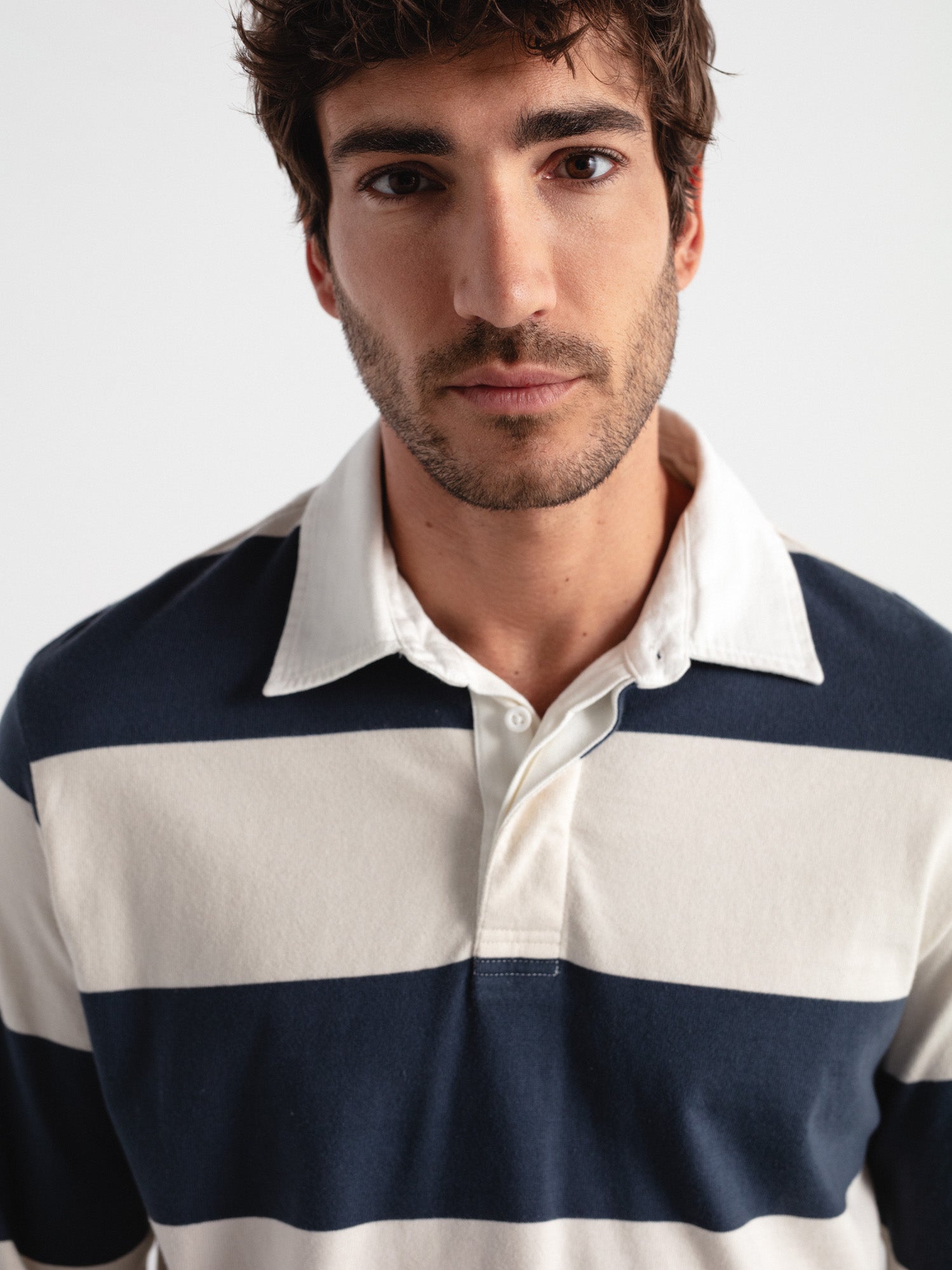 Polo relaxed fit rayas