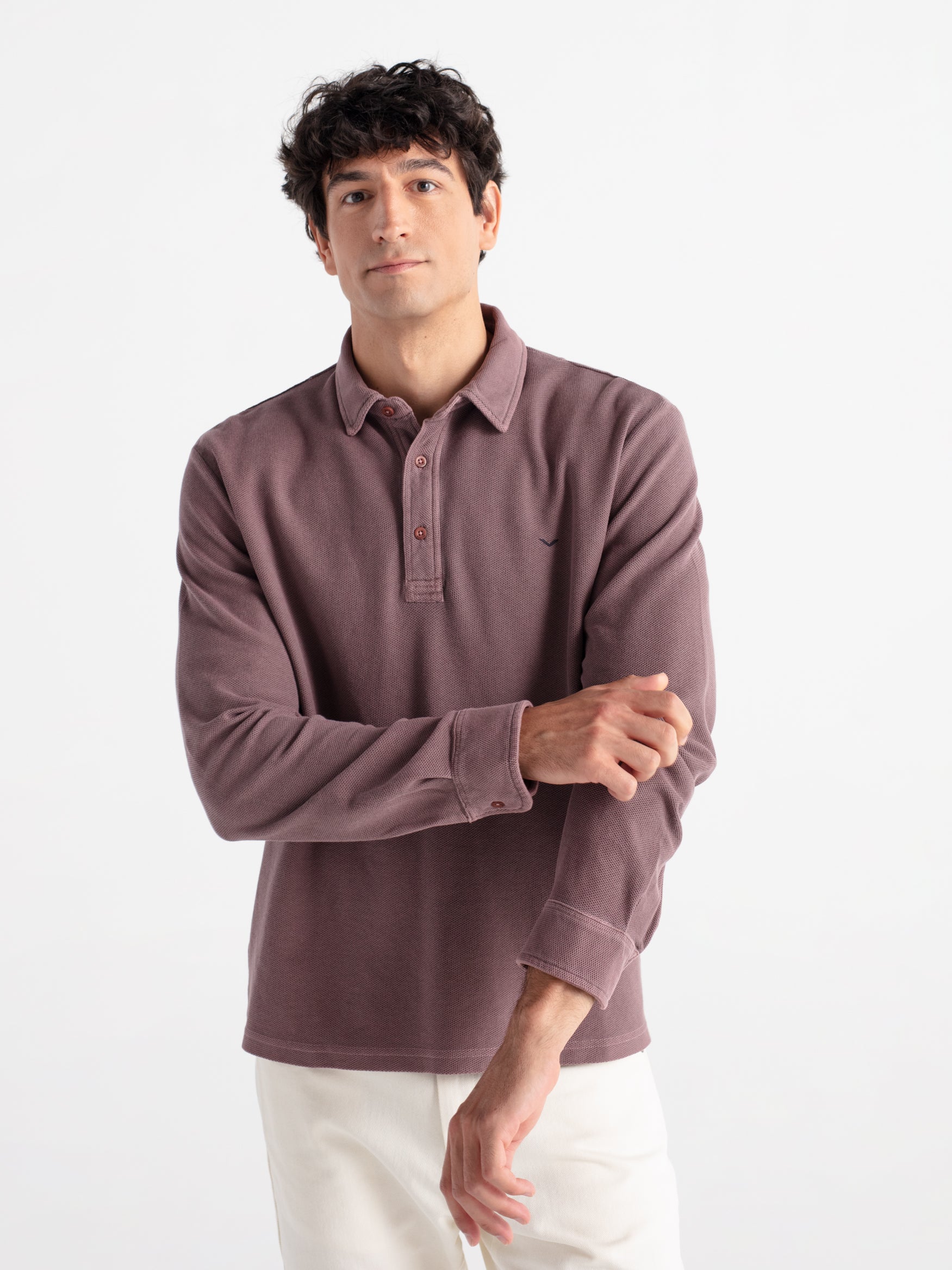 Polo 100% algodón manga larga