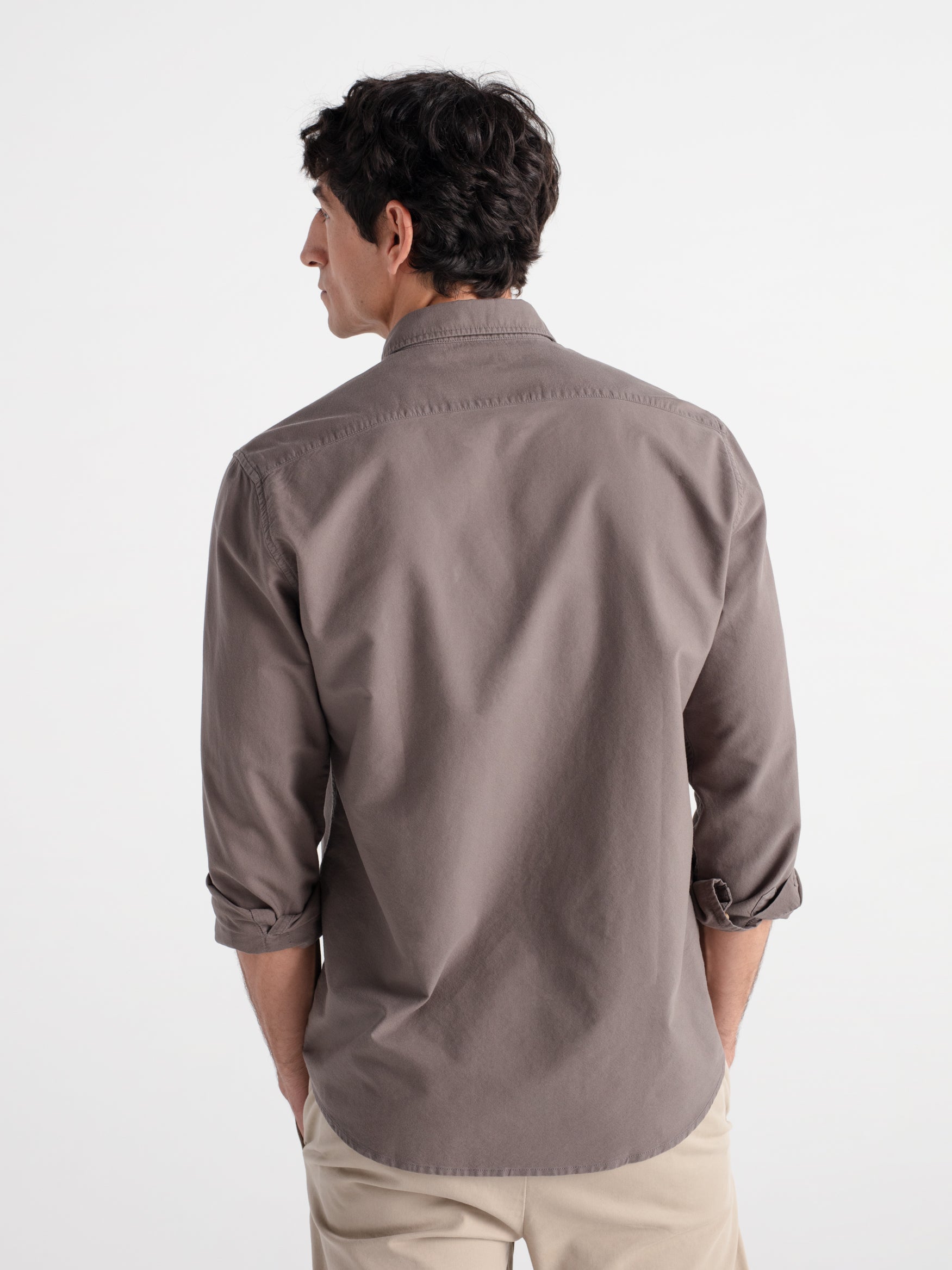 Camisa slim fit oxford algodón