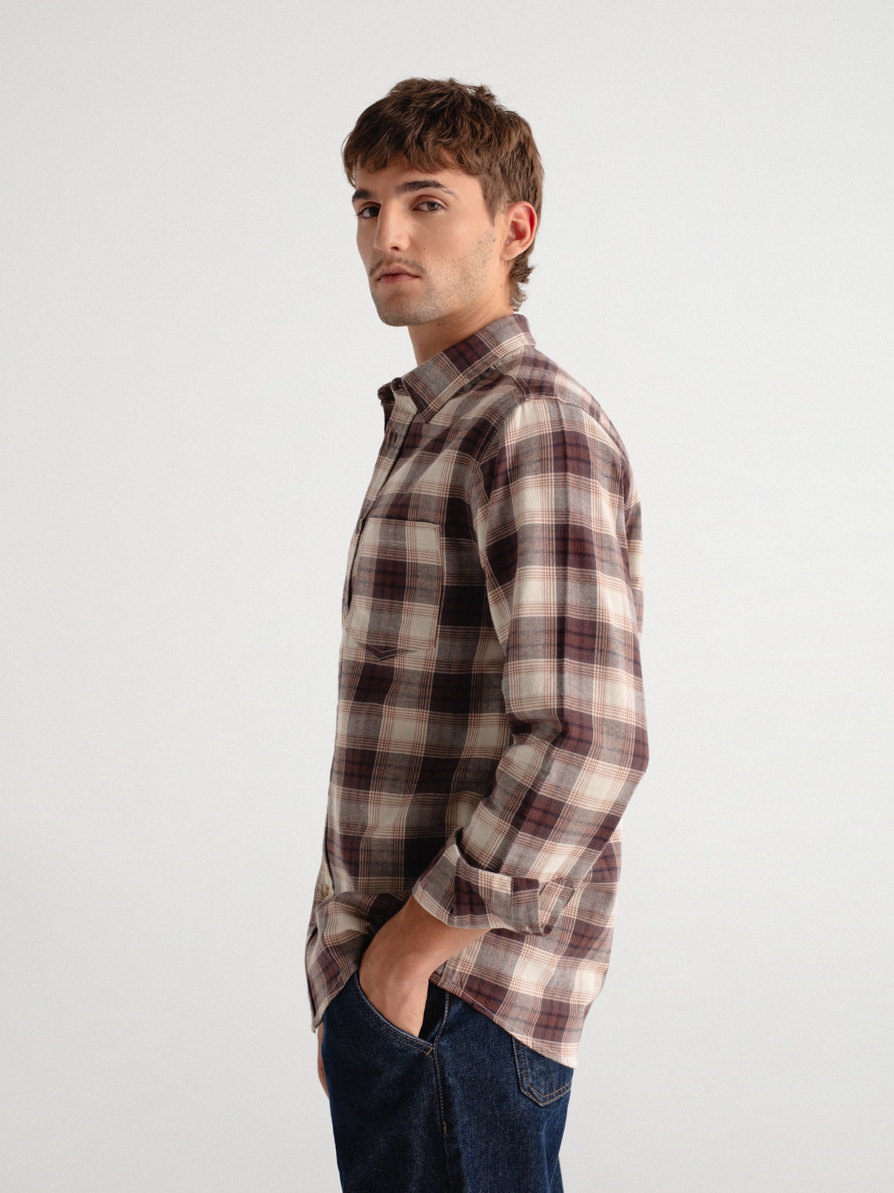 Camisa regular fit cuadros