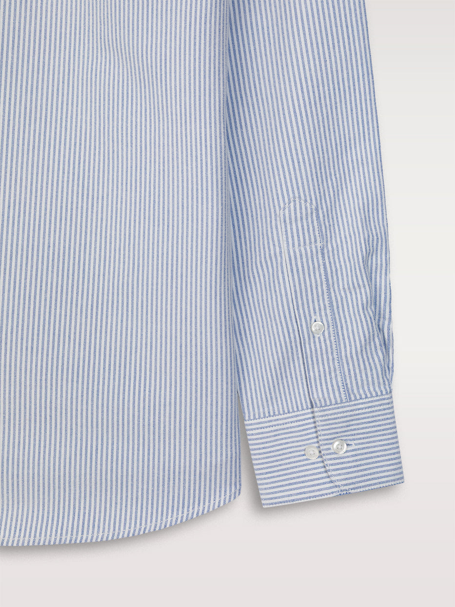 Camisa regular oxford rayas