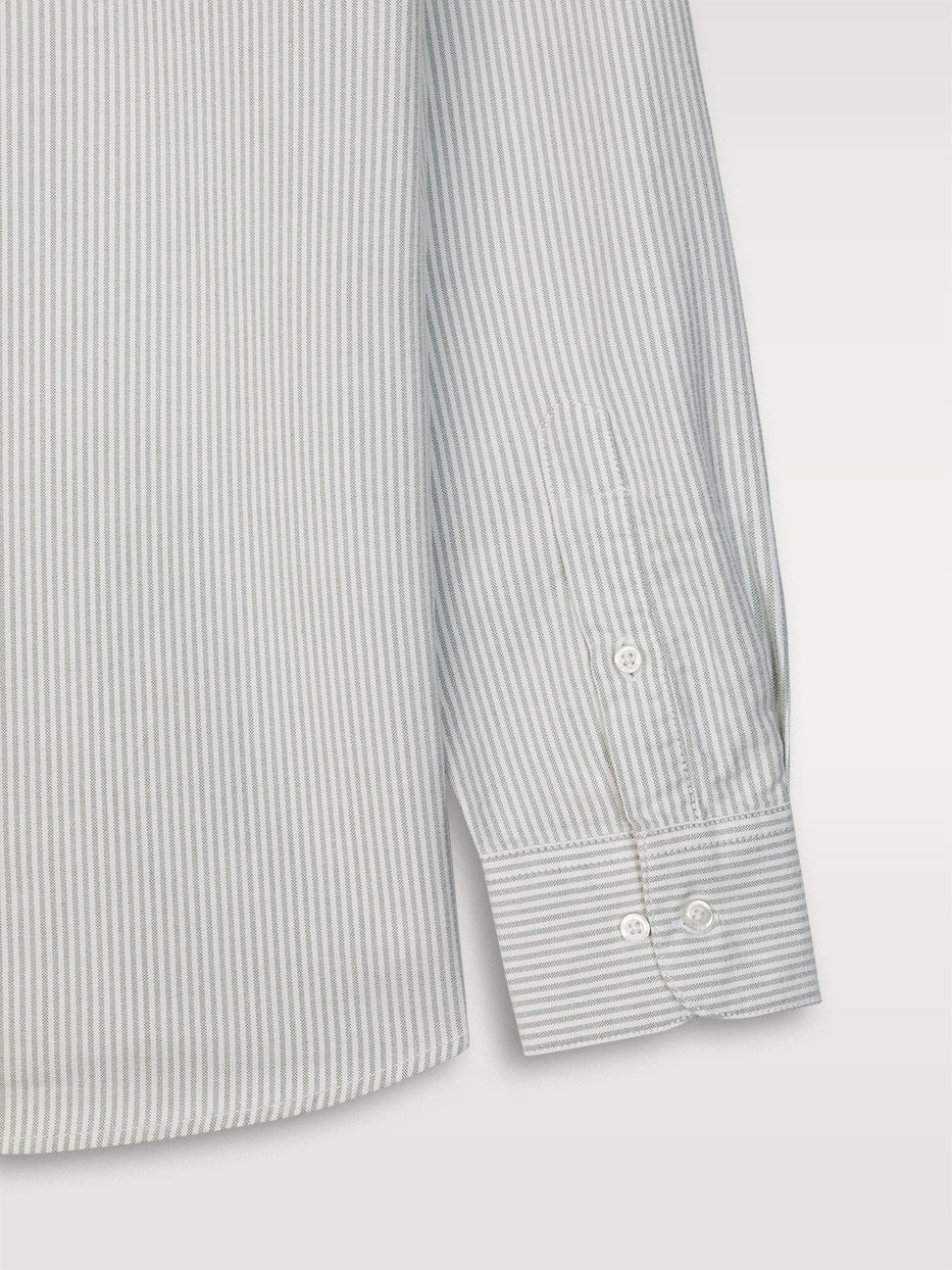 Camisa regular oxford rayas