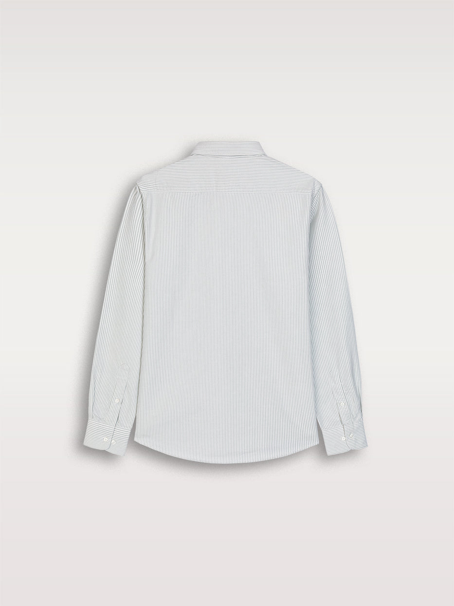 Camisa regular oxford rayas