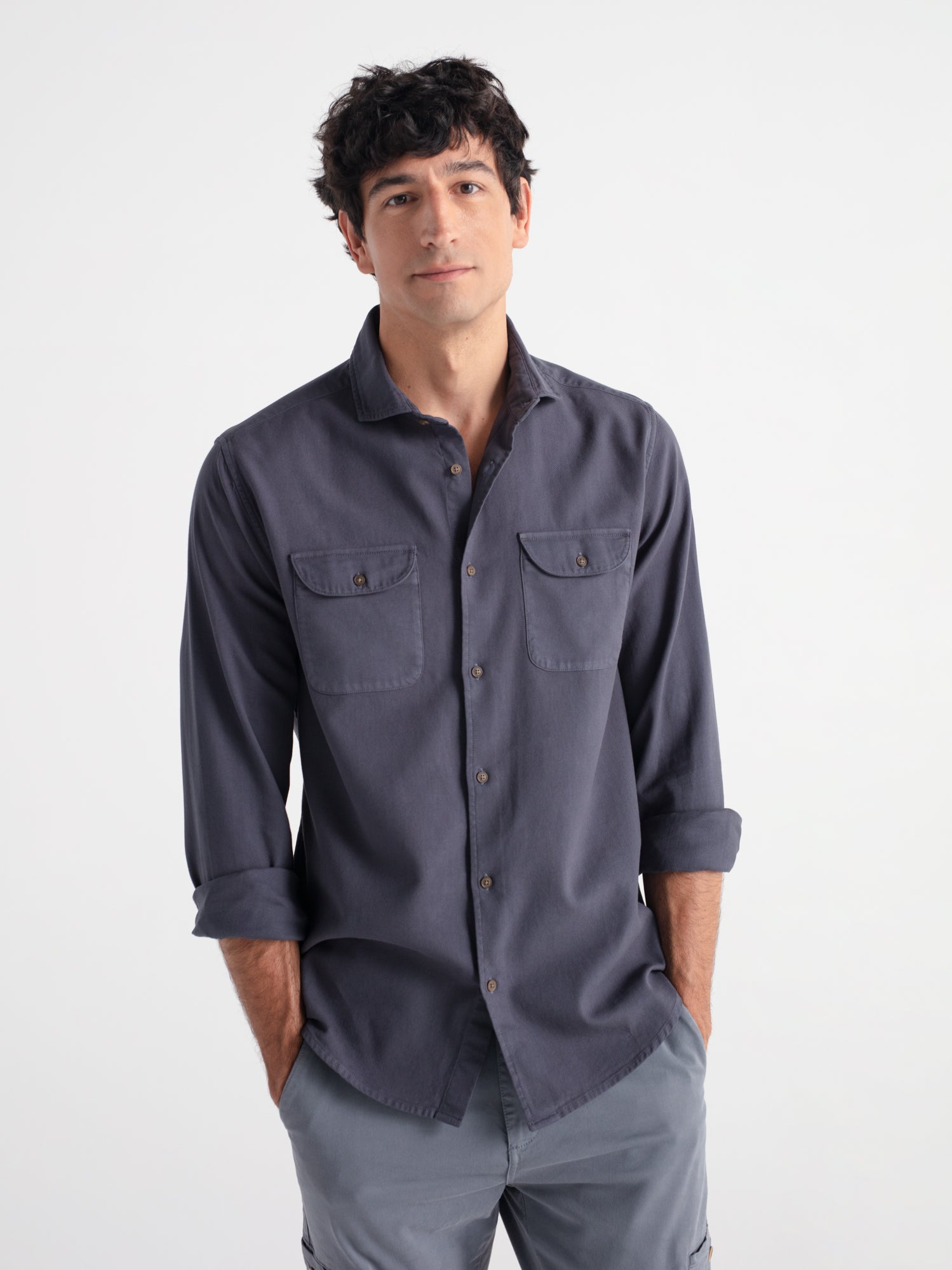 Camisa manga larga sarga