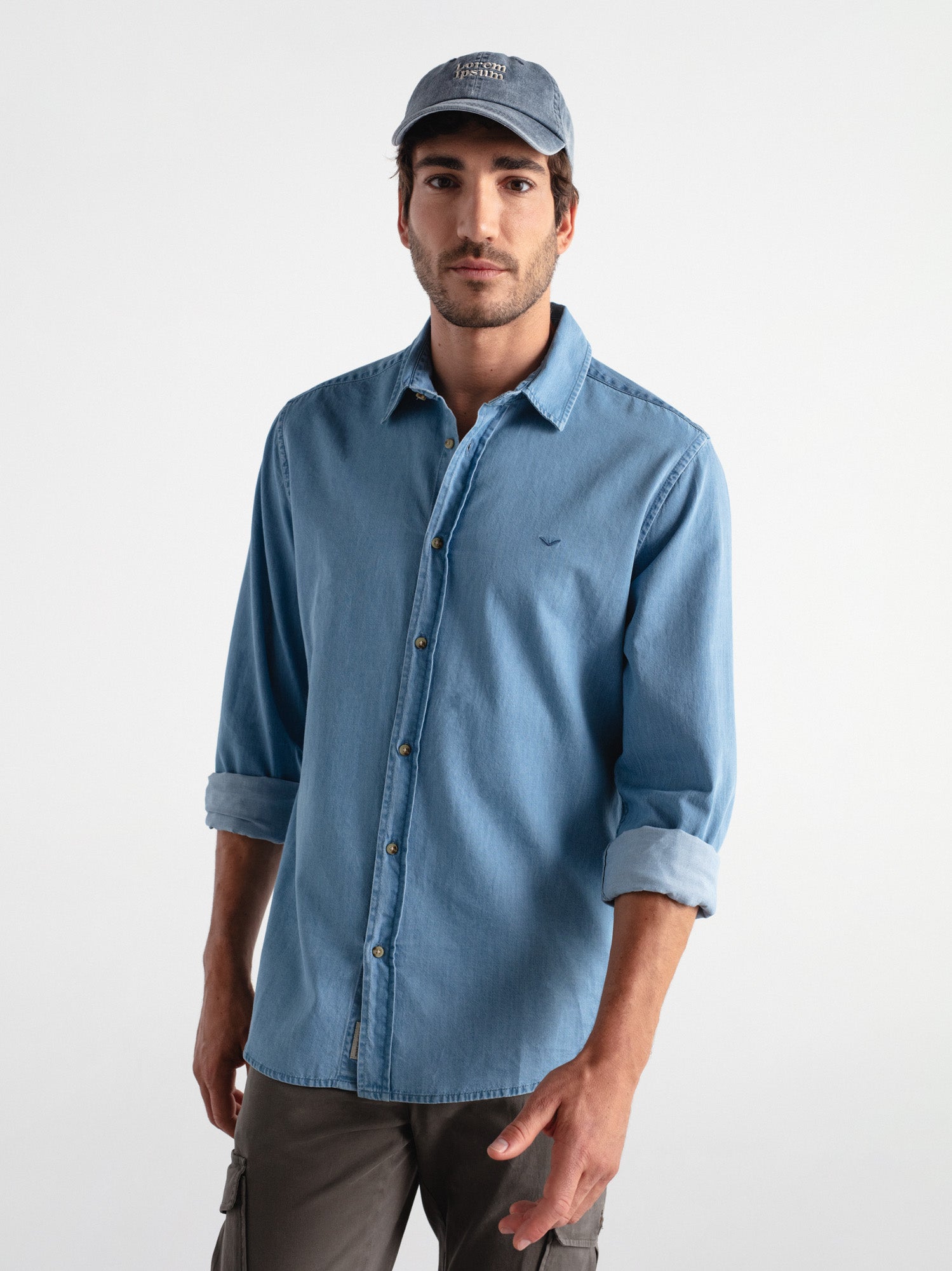 Camisa slim fit tejana