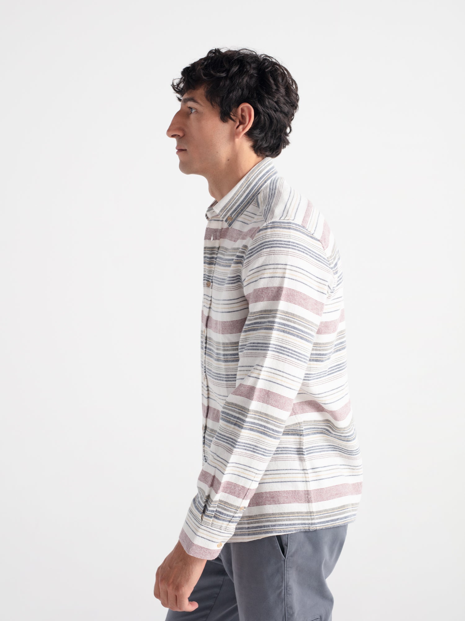 Camisa regular fit rayas horizontales