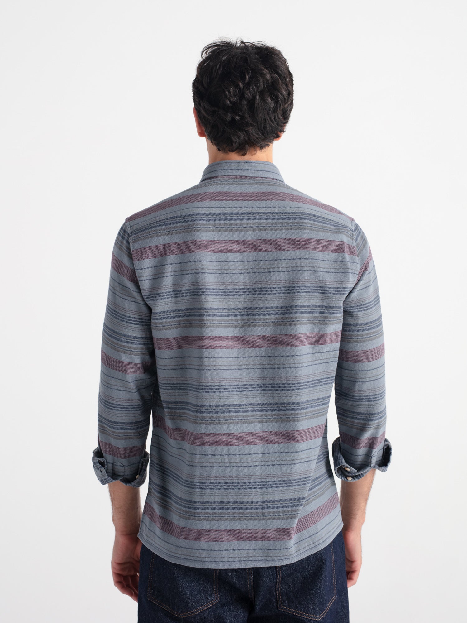 Camisa regular fit rayas horizontales