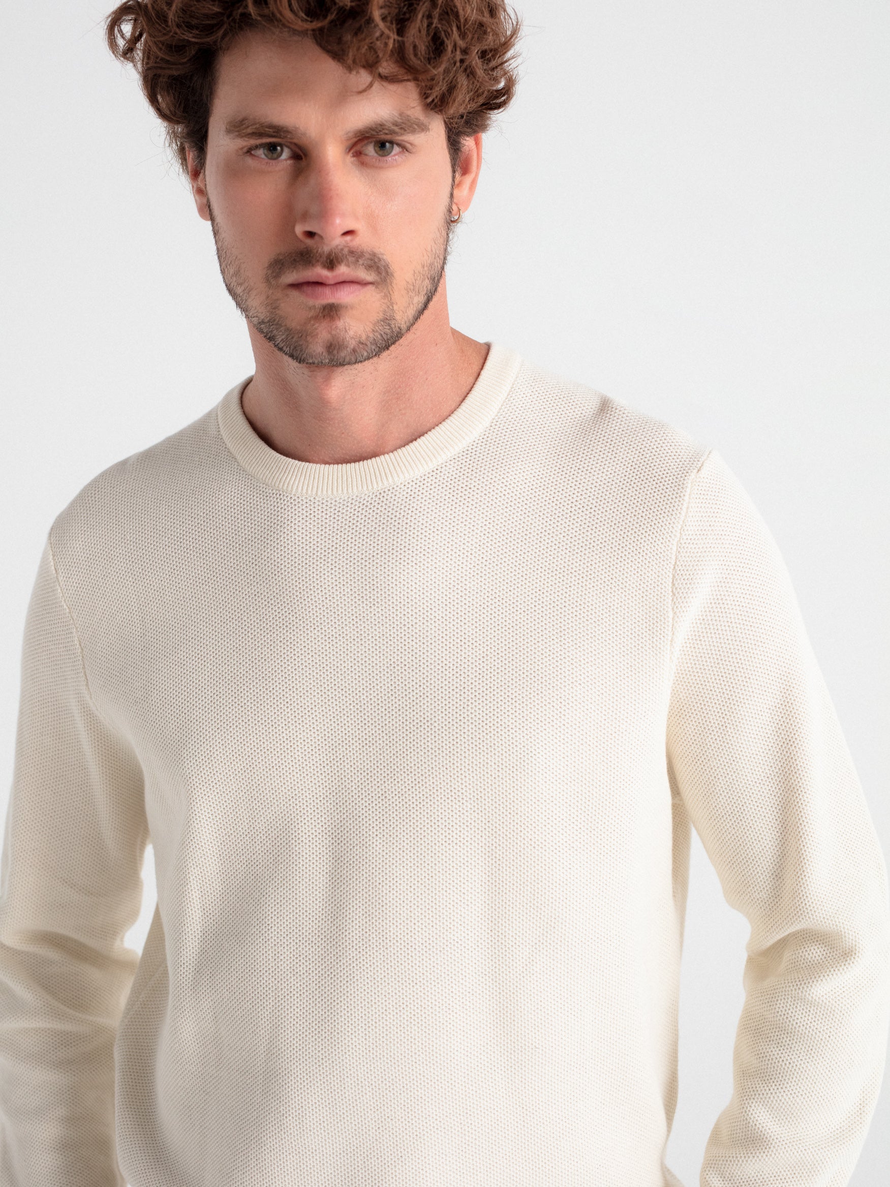 Jersey cuello caja estructura