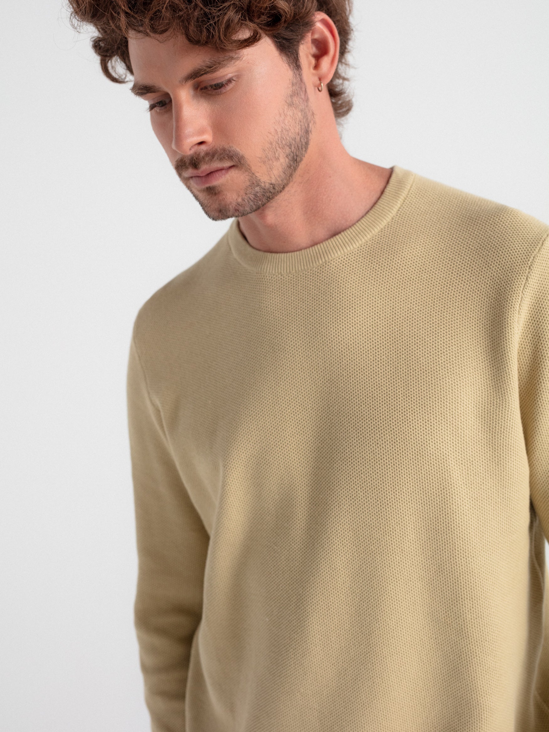 Jersey cuello caja estructura