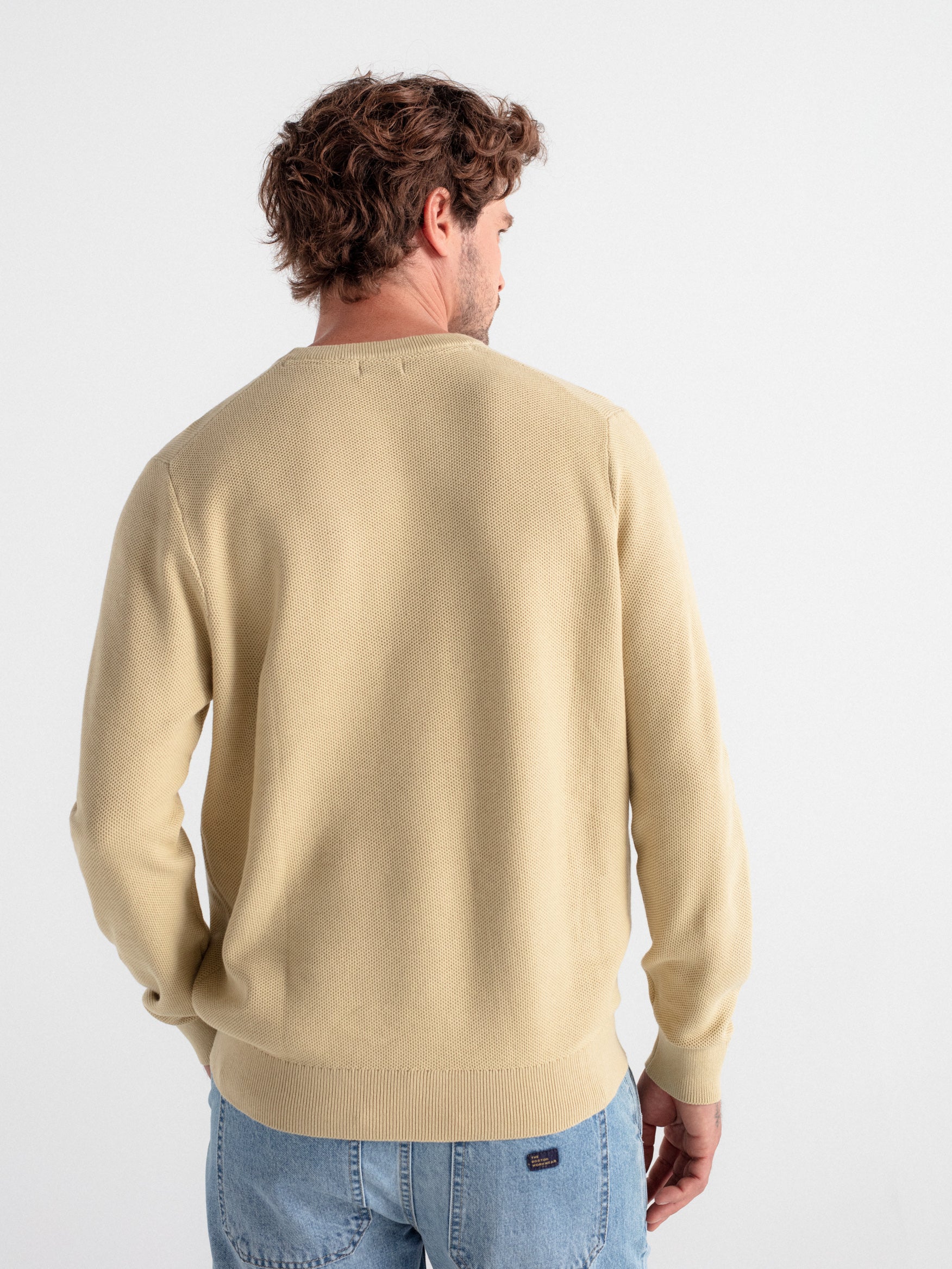 Jersey cuello caja estructura