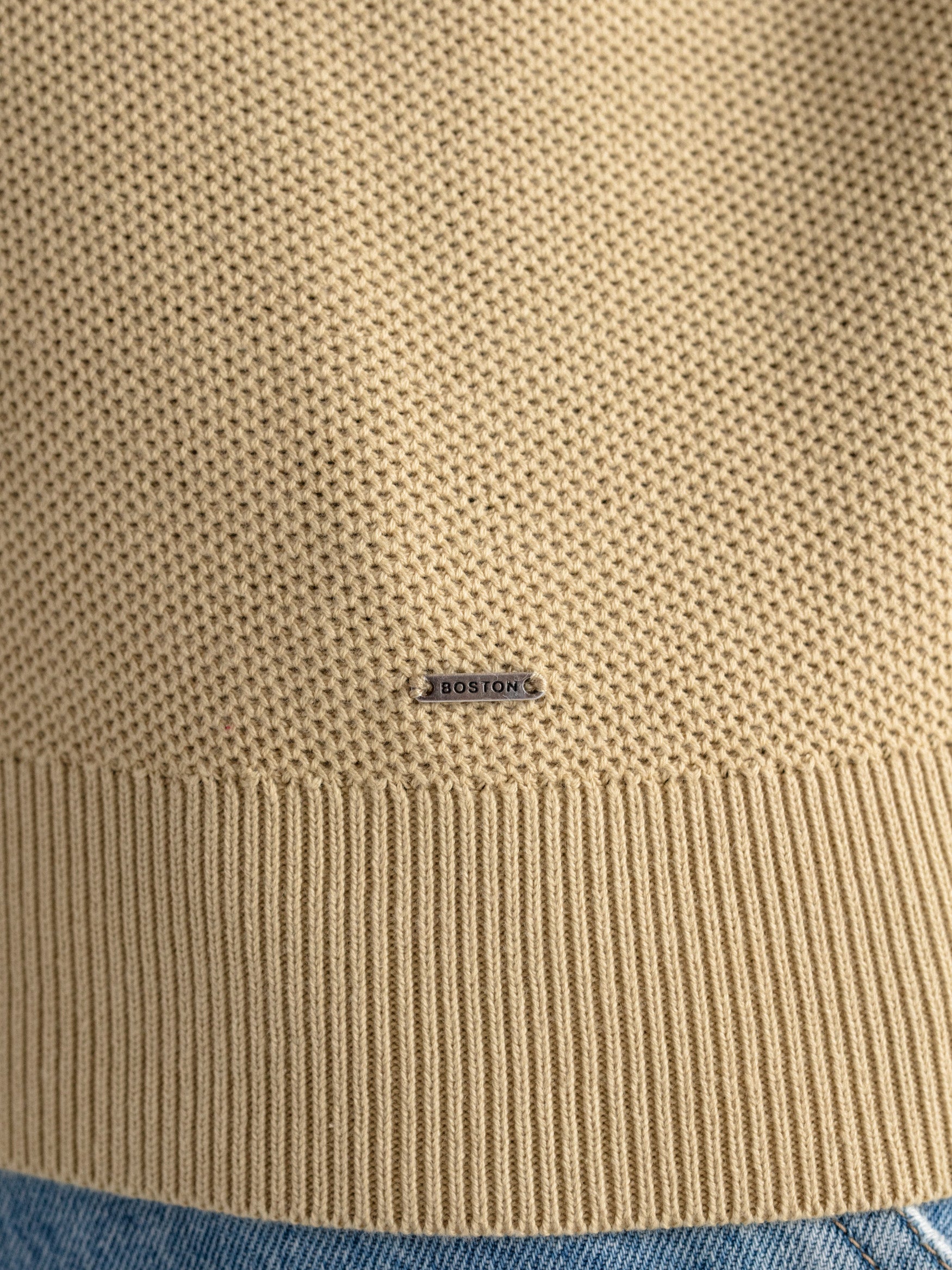 Jersey cuello caja estructura