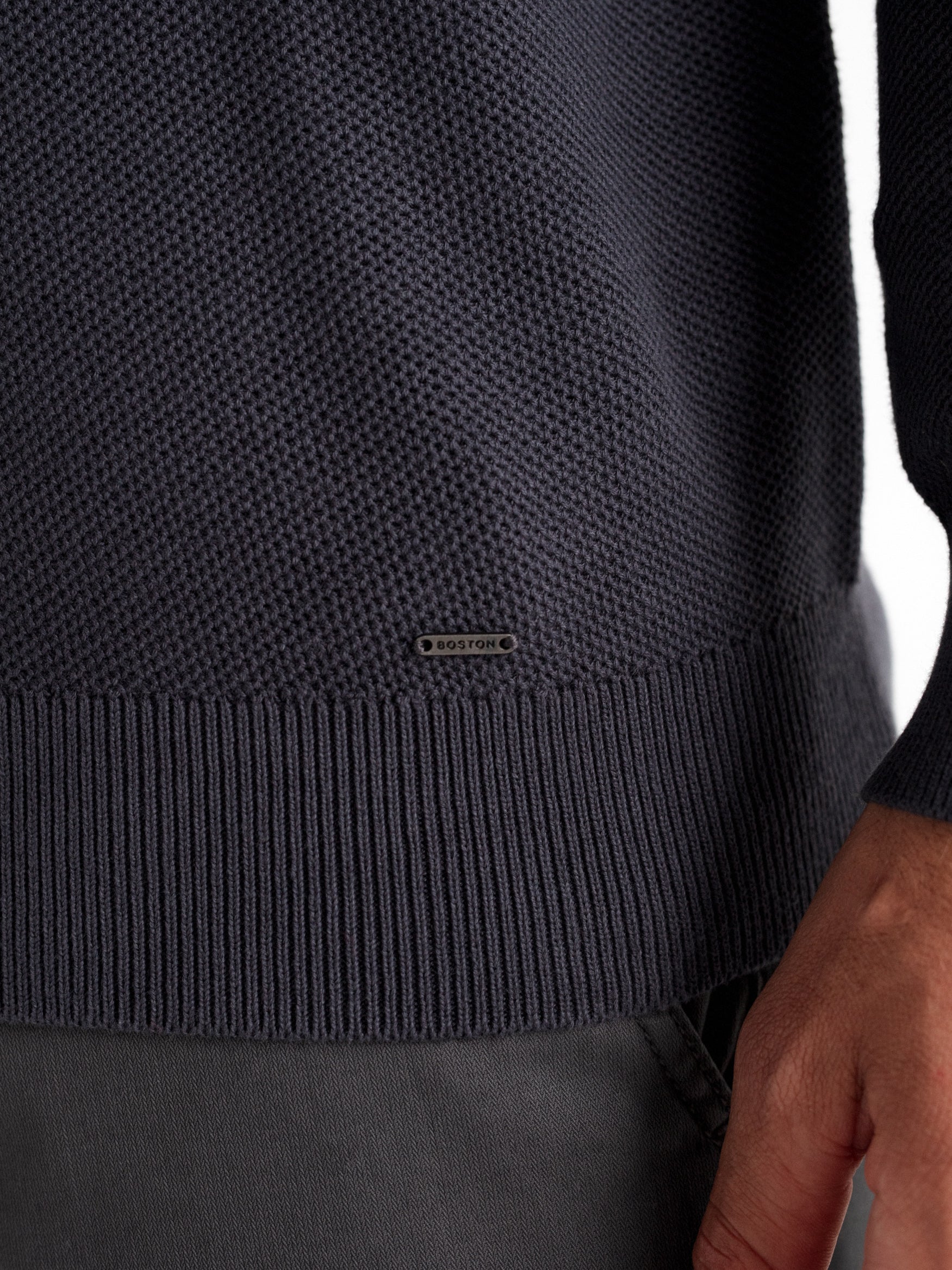 Jersey cuello caja estructura