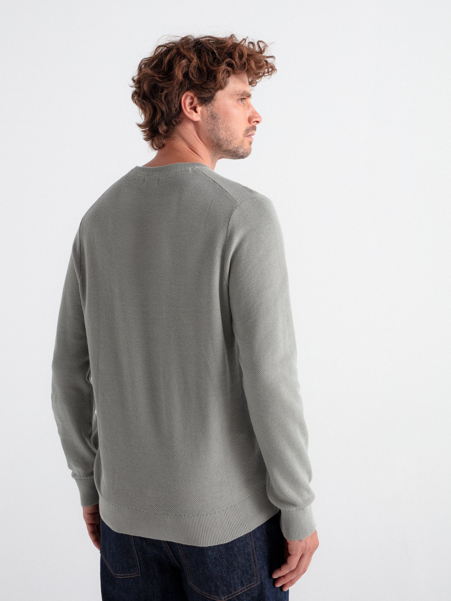 Jersey cuello caja estructura