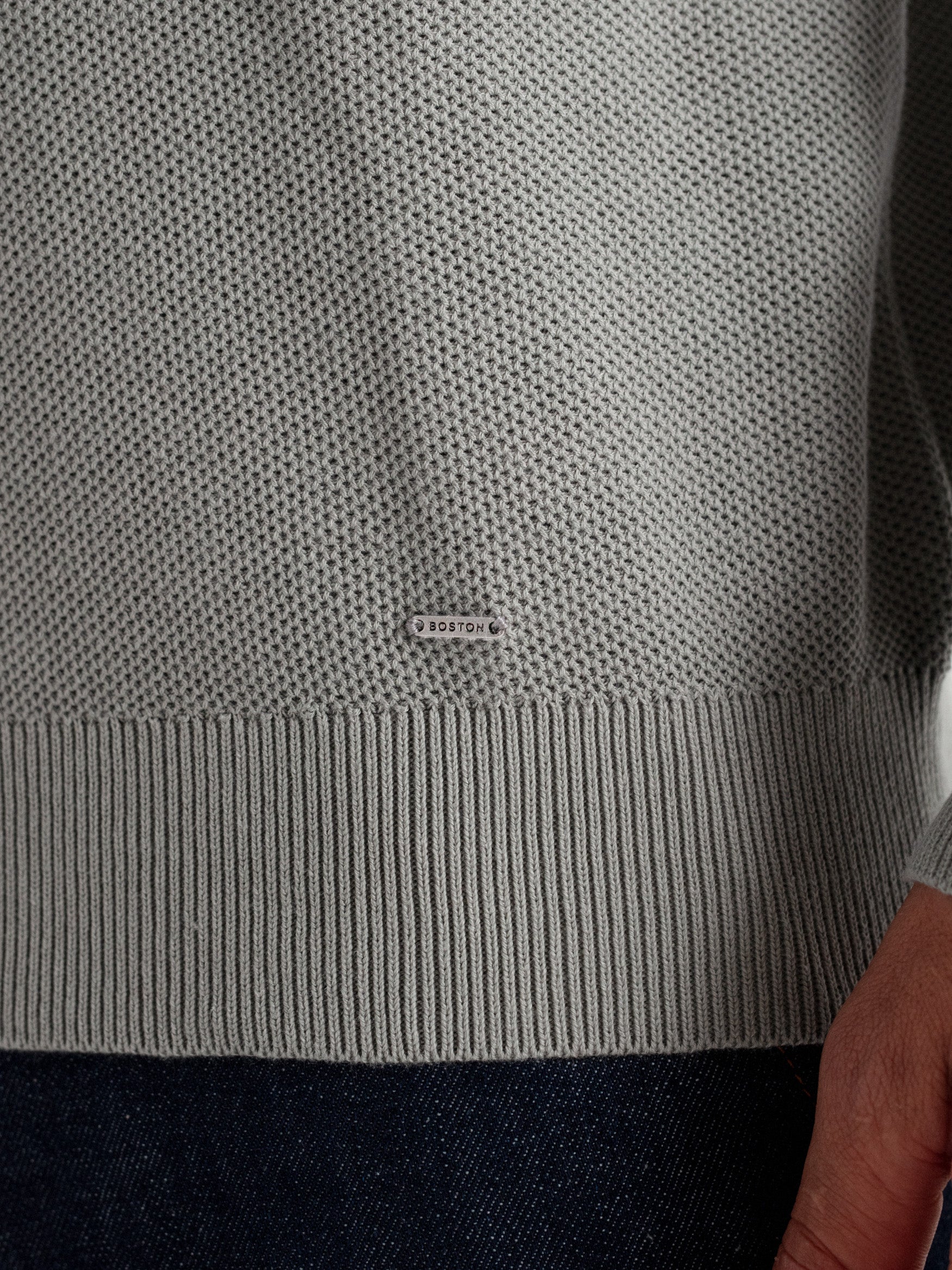 Jersey cuello caja estructura