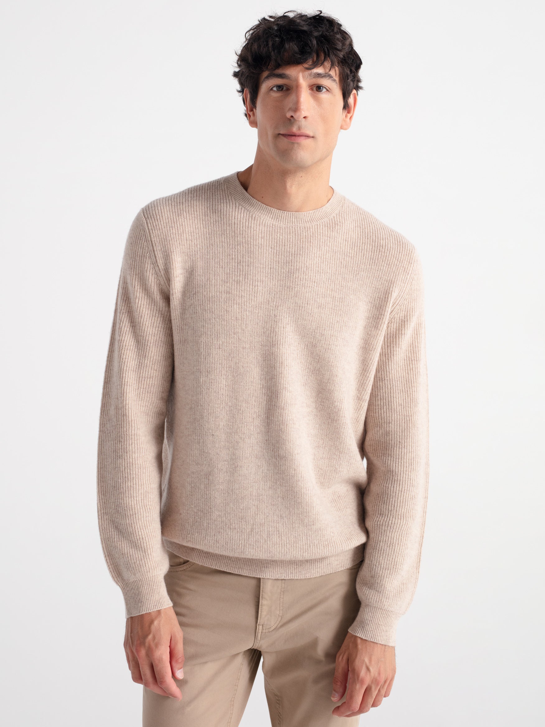 Jersey lana cuello caja punto inglés