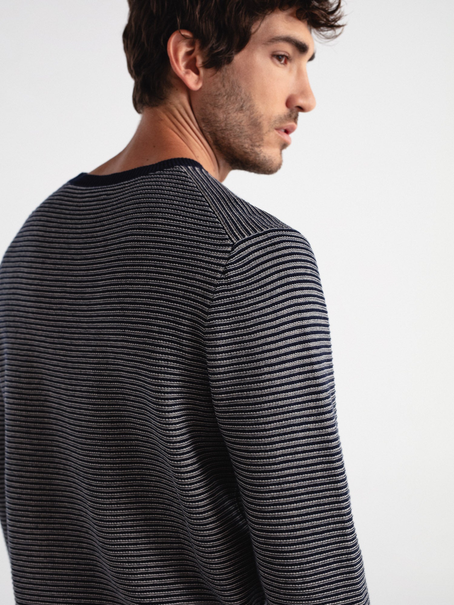 Jersey estructura con rayas