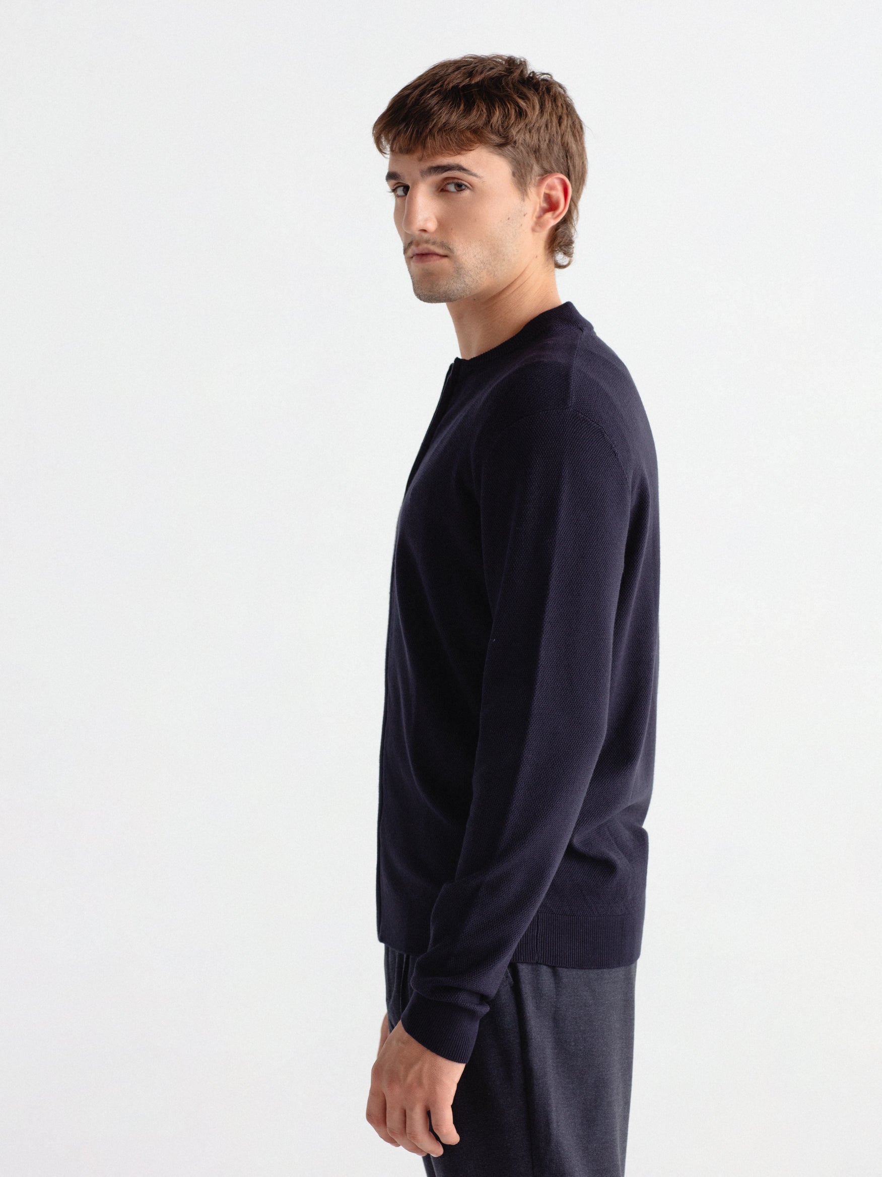 Cárdigan bomber cremallera