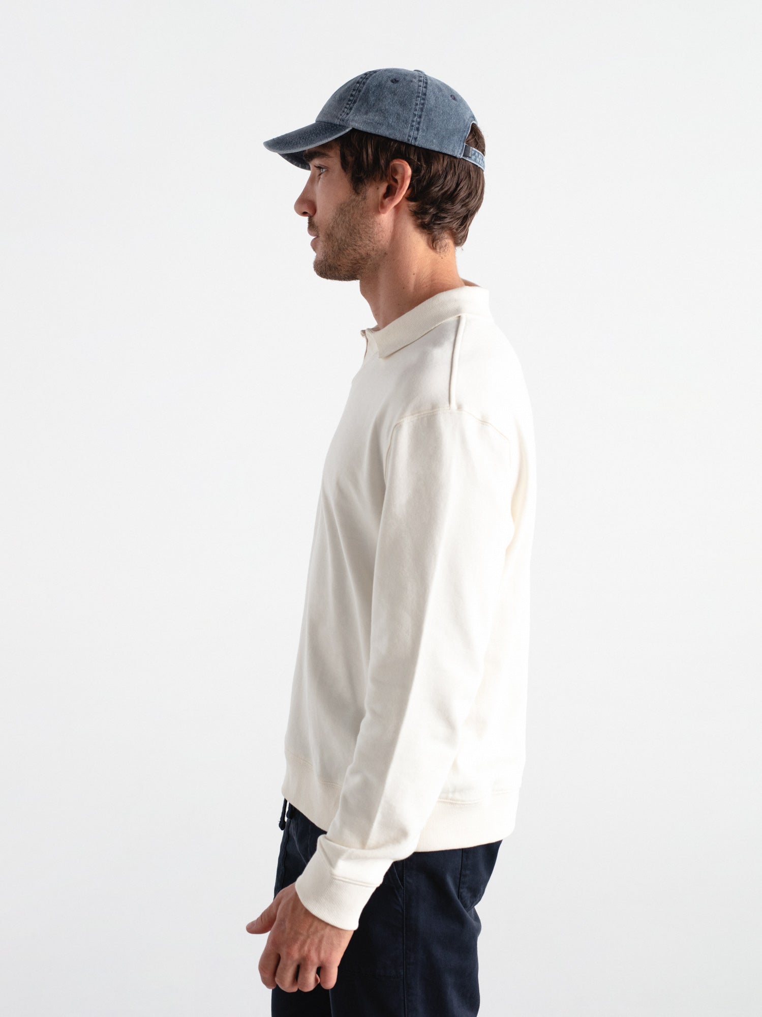 Sudadera regular cuello polo