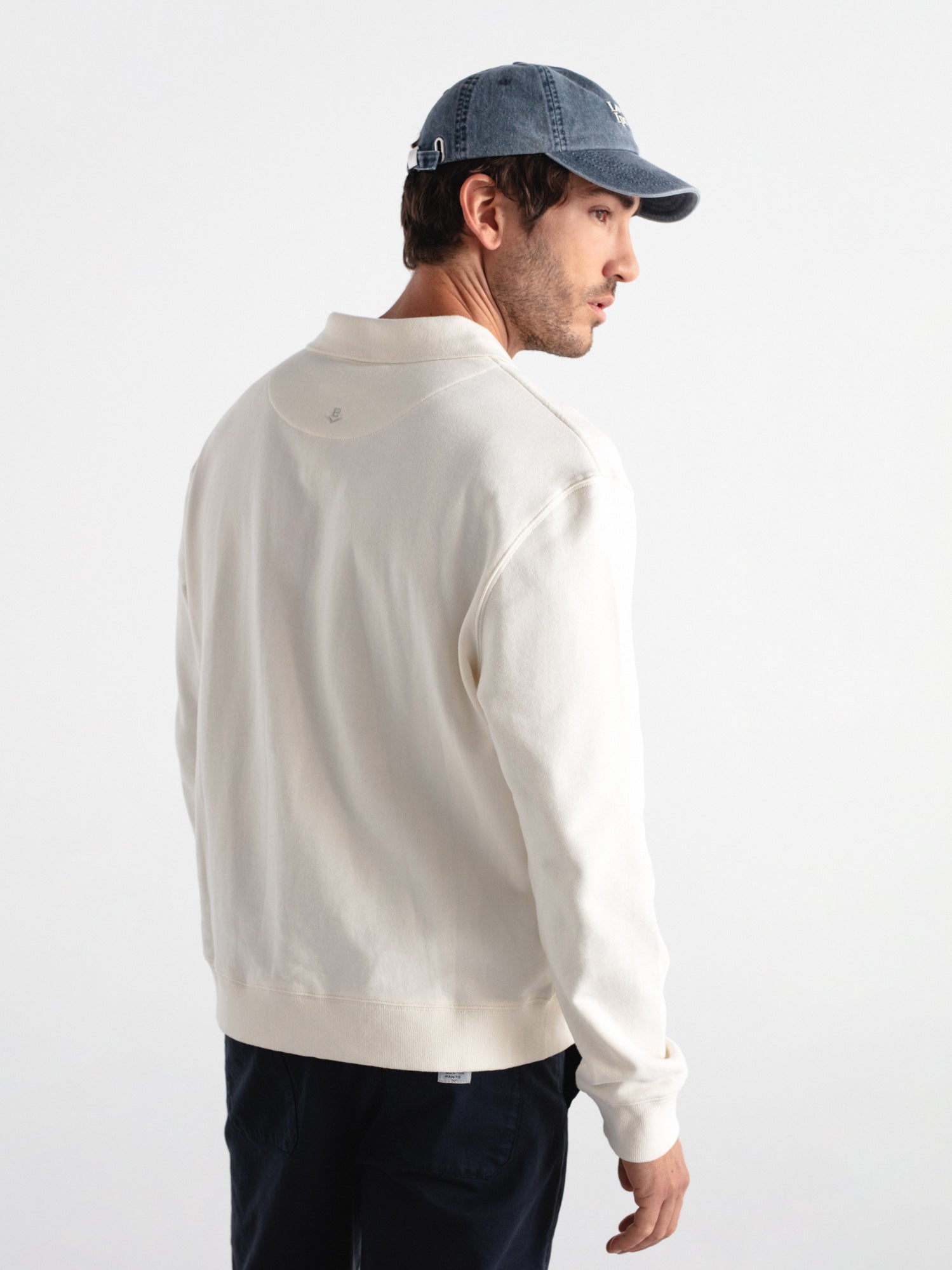 Sudadera regular cuello polo