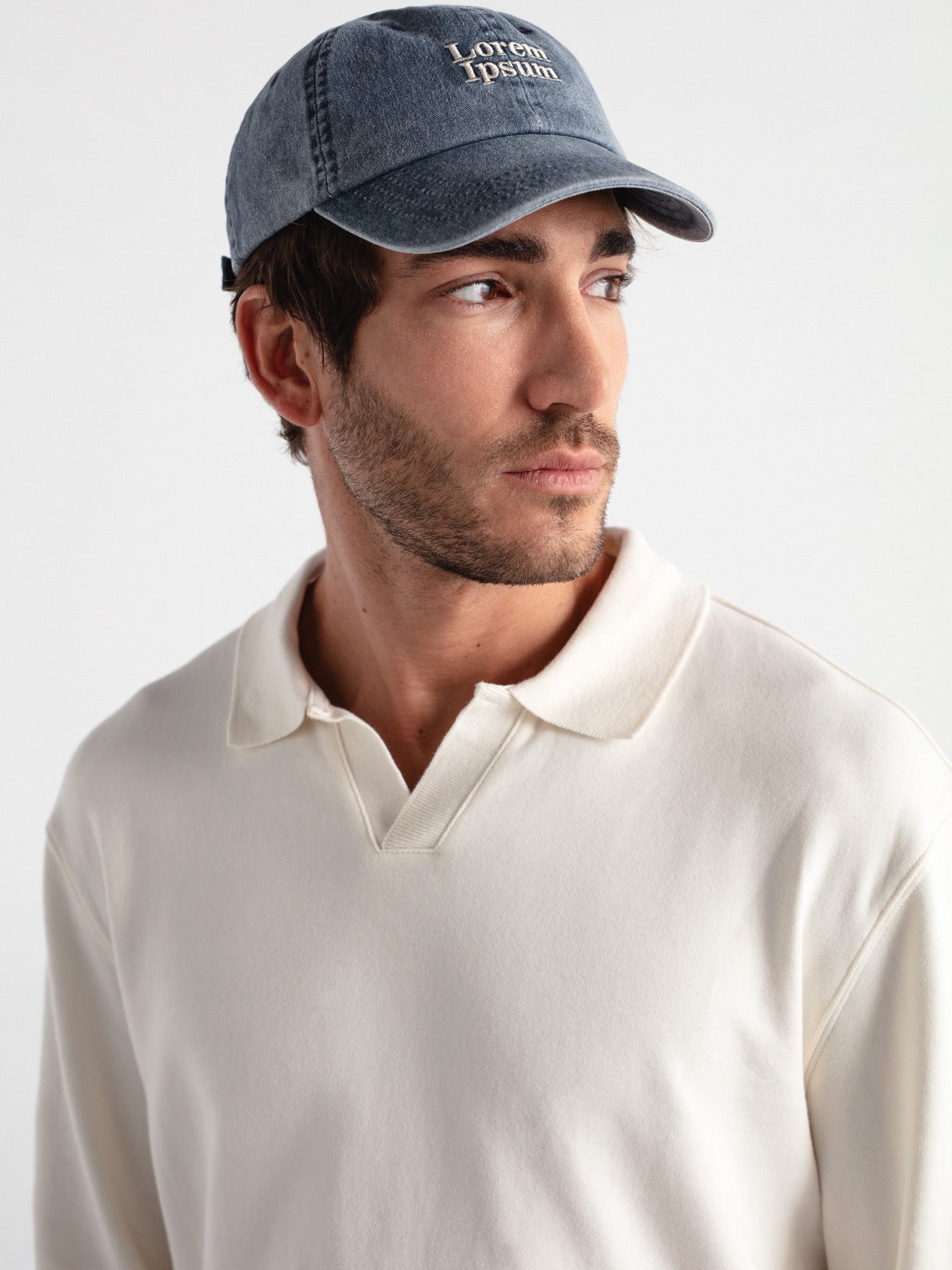 Sudadera regular cuello polo