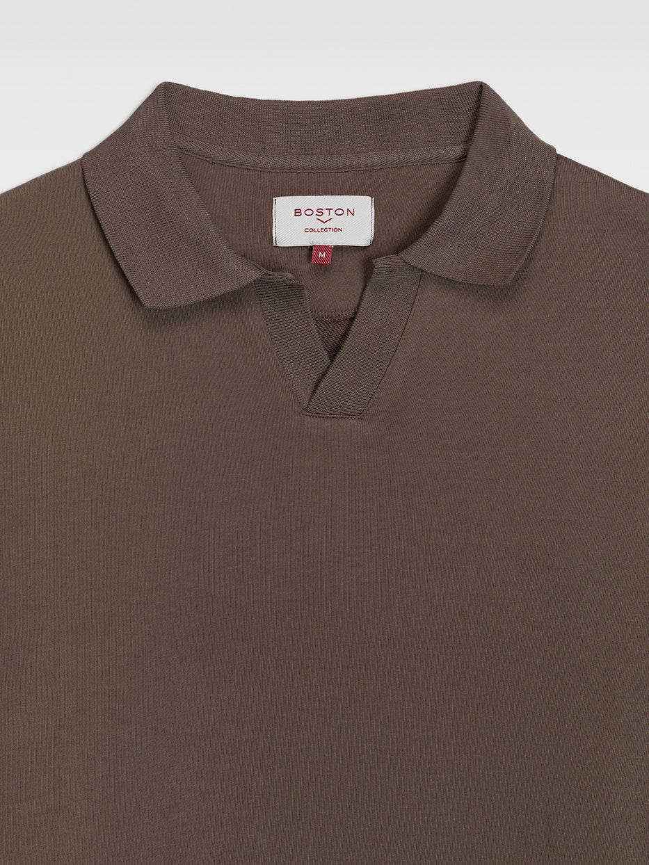 Sudadera regular cuello polo